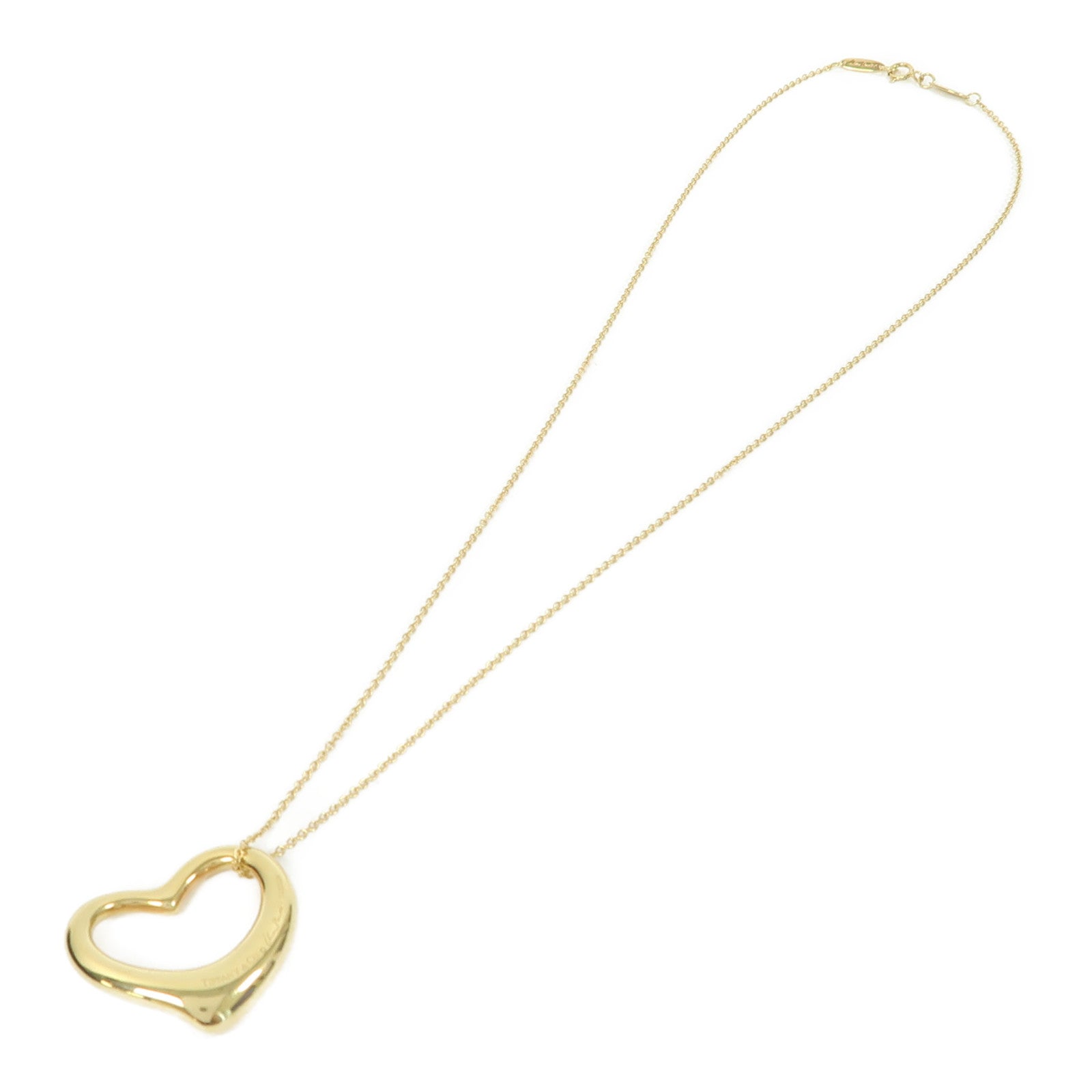 TIFFANY＆CO 【激減優惠】18K黃金Open Heart Necklace項鍊