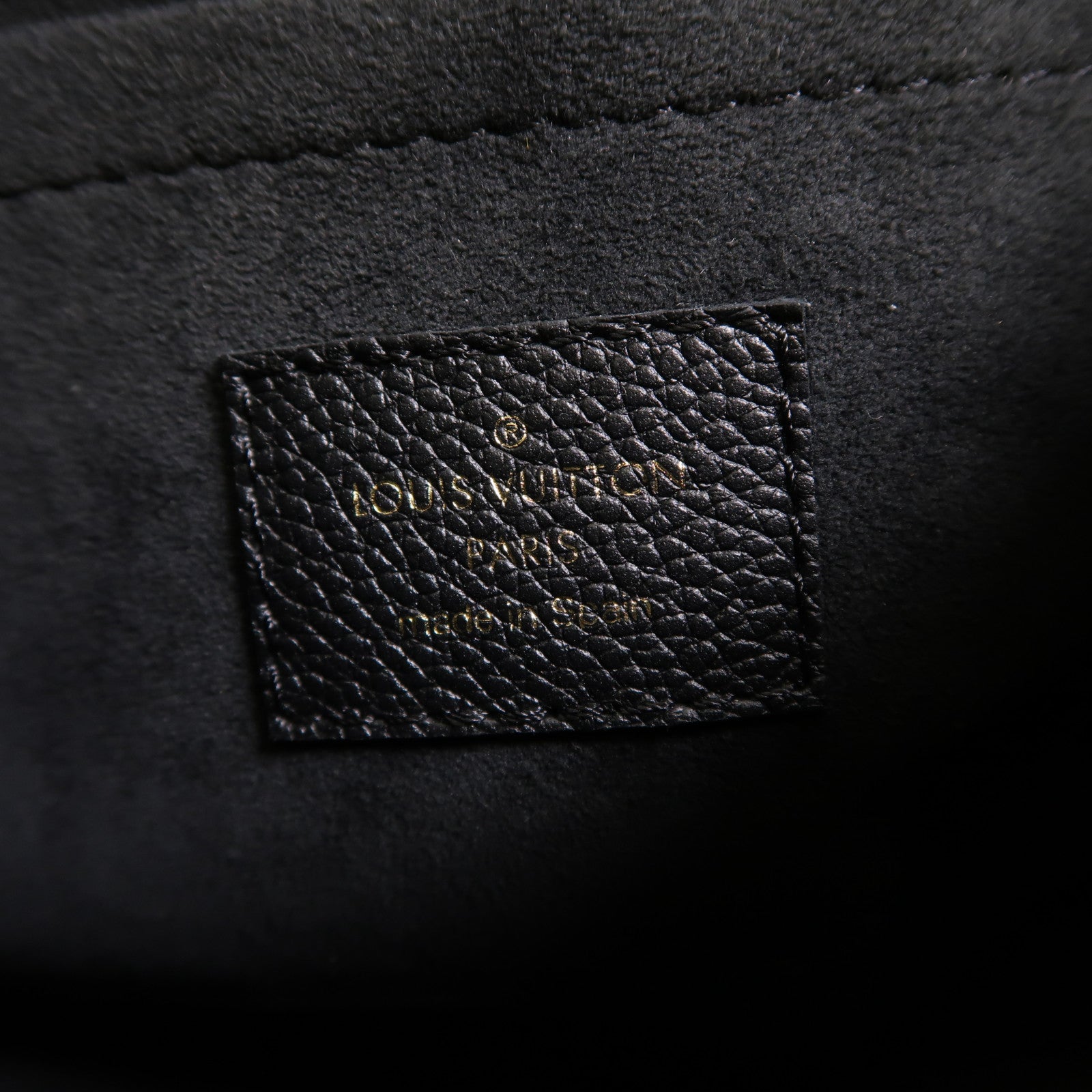 LOUIS VUITTON Monogram Empreinte Bagatelle金扣手挽肩背兩用袋