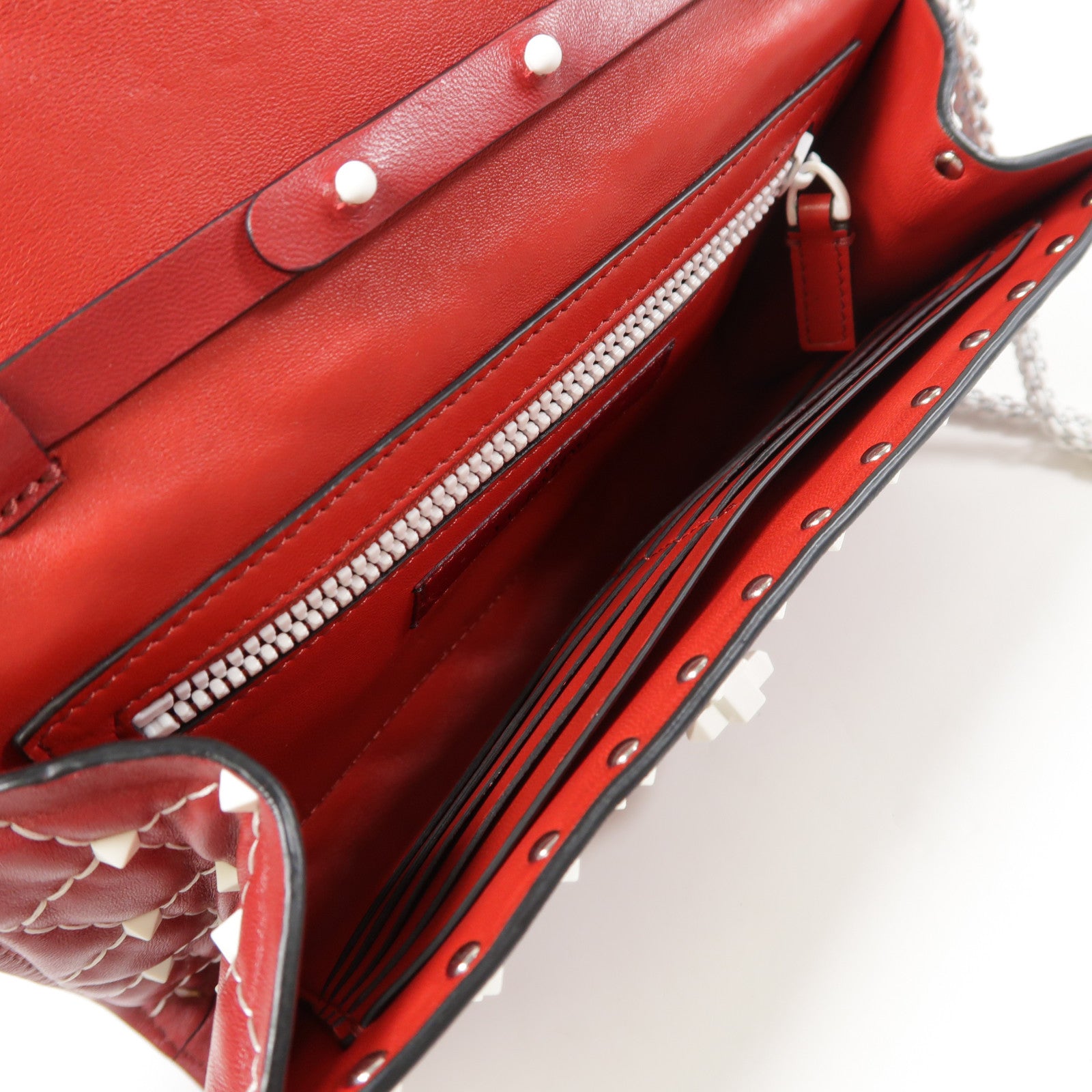 Valentino 牛皮皮革Shoulder Bag鏈帶肩背袋