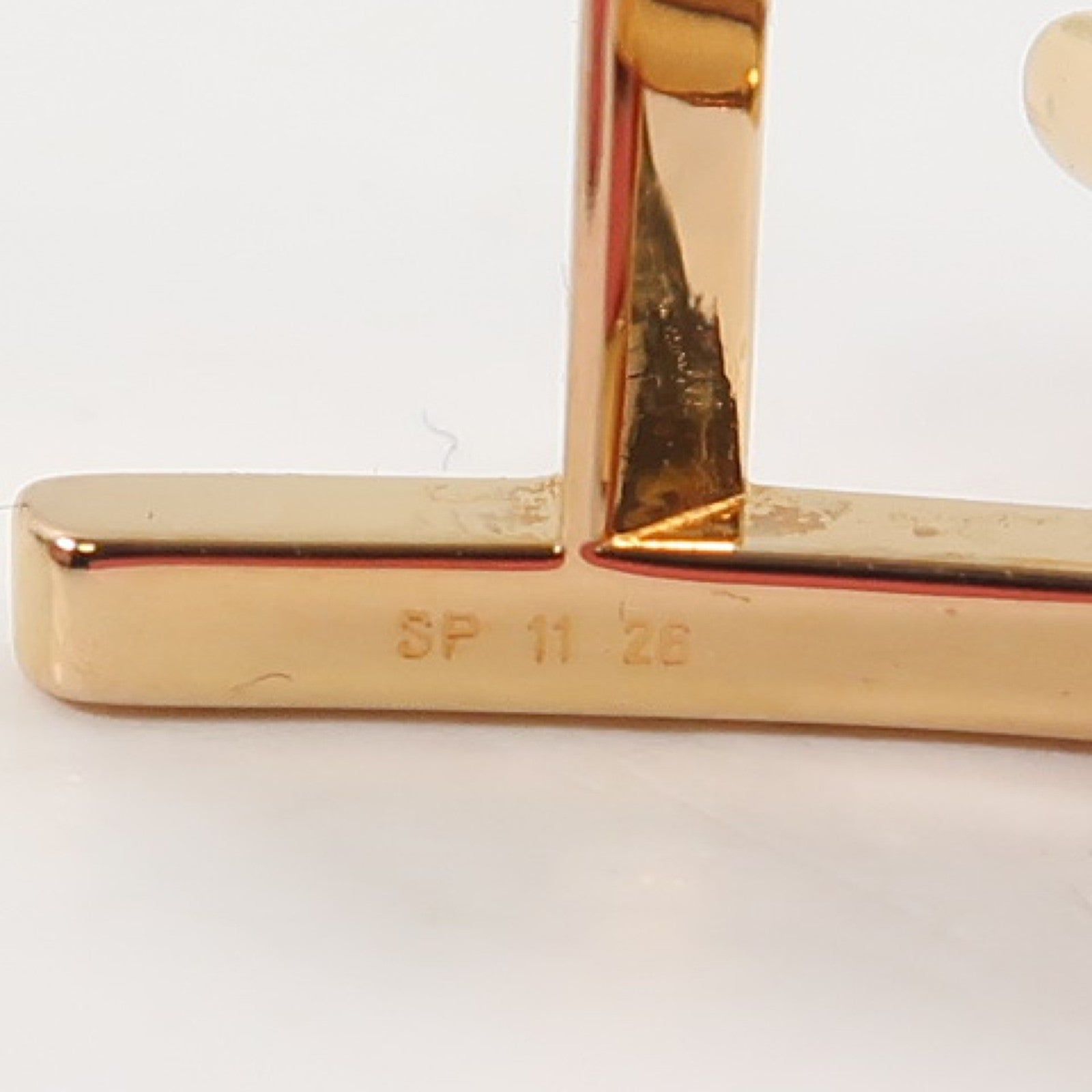 HERMES Swift皮革Hapi Bracelet金扣手鏈粉紅色