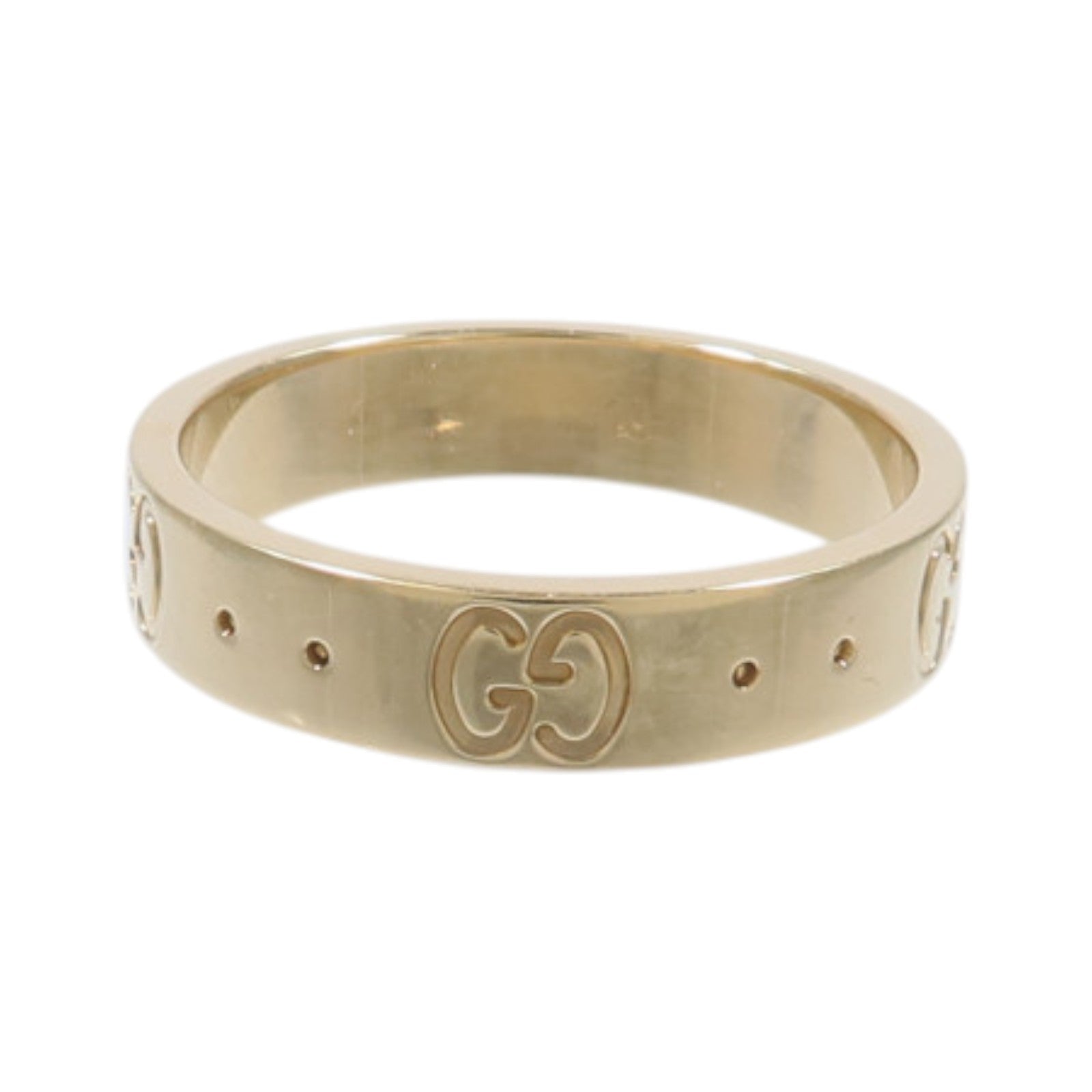 GUCCI 18K黃金Icon Thin Band戒指