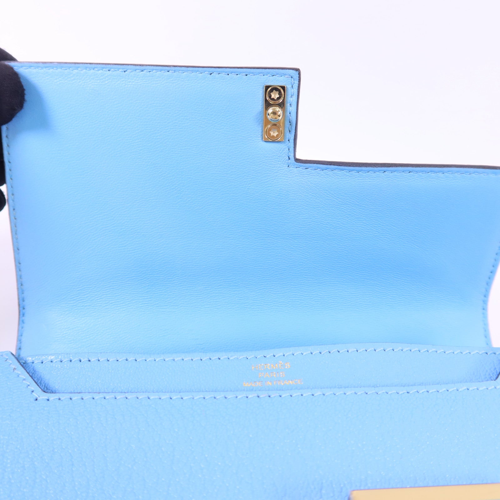 HERMES Chevre皮革Verrou Mini金扣鏈帶肩背袋