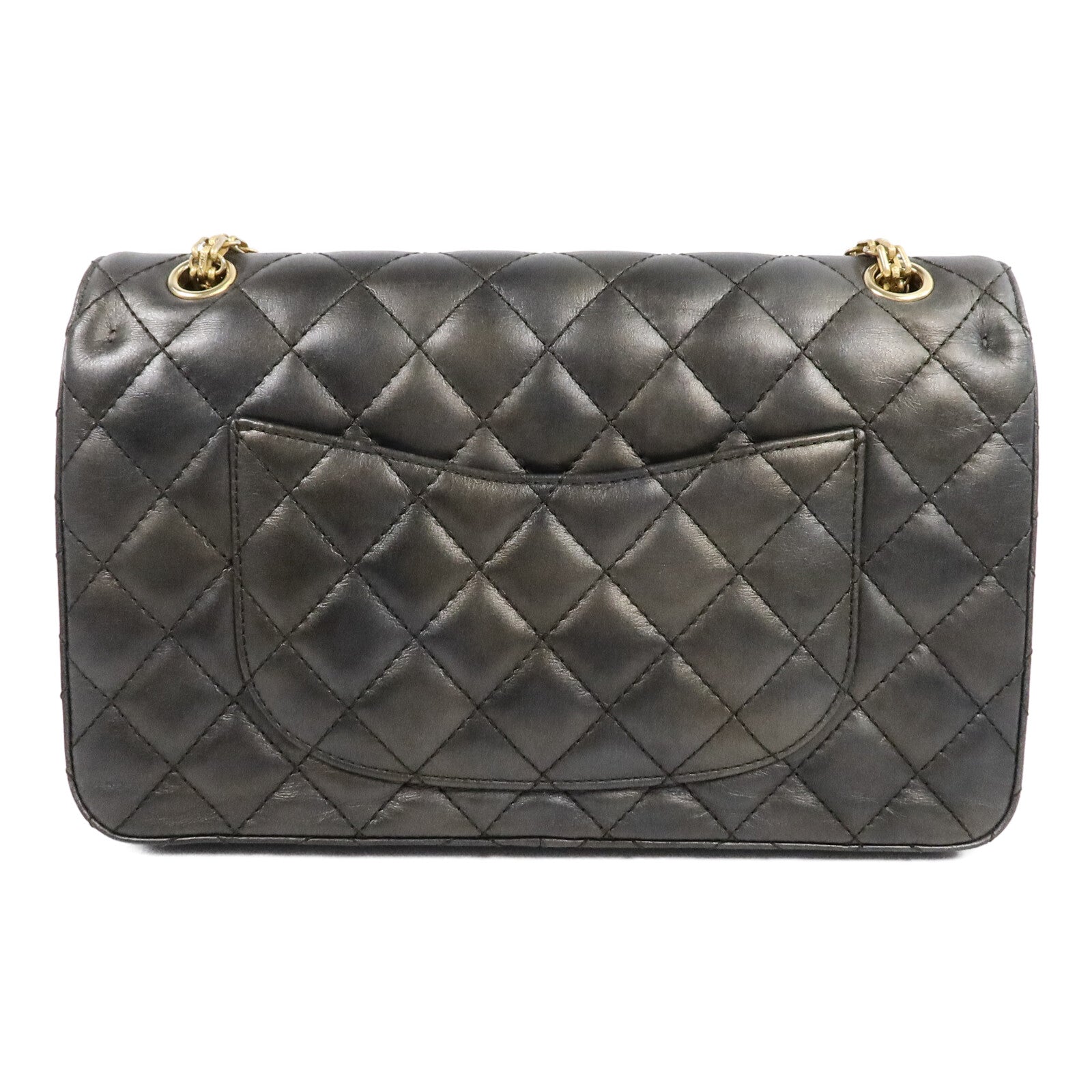 CHANEL 牛皮皮革2.55 Large鏈帶肩背袋