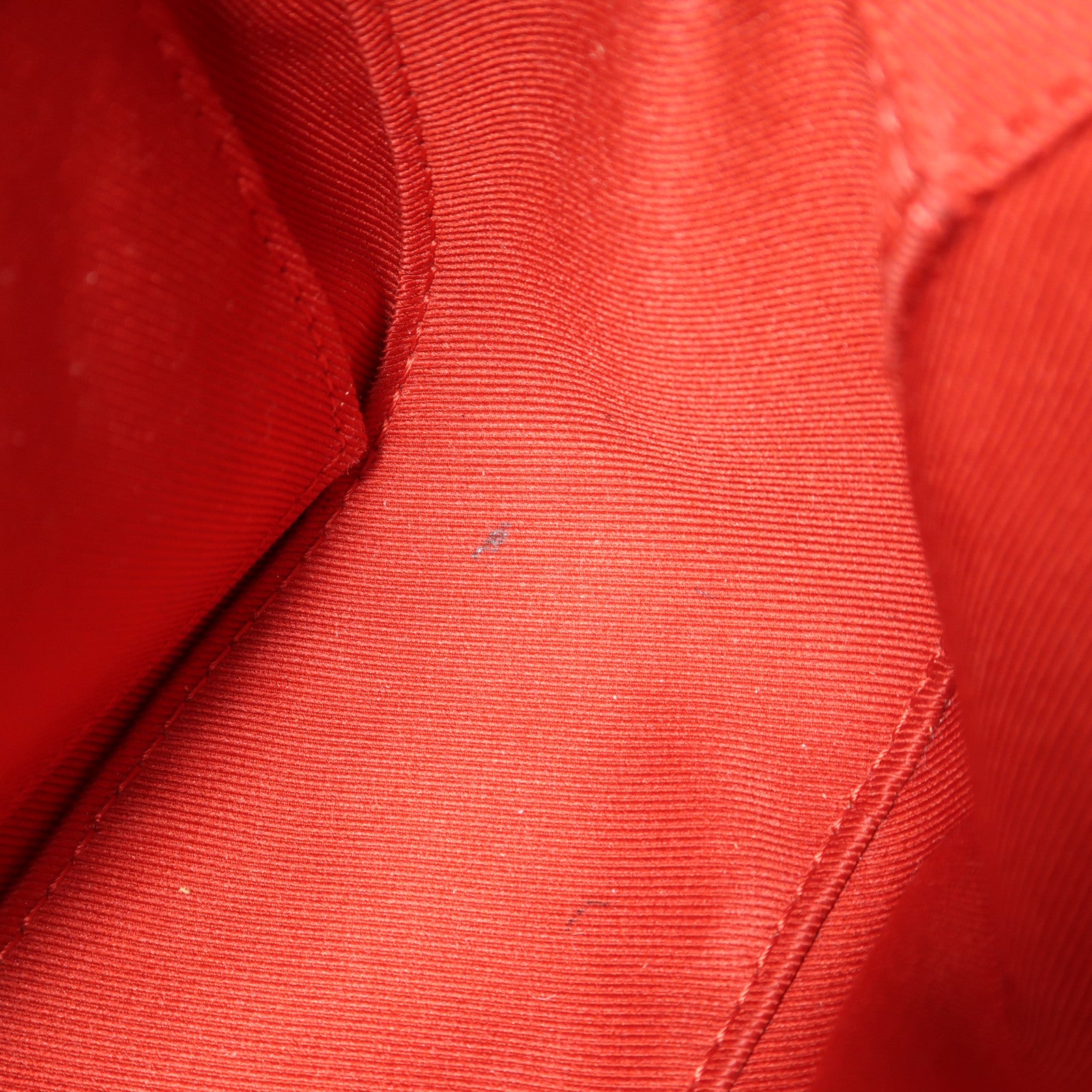 LOUIS VUITTON Monogram Saintonge金扣手挽肩背兩用袋棕色/紅色