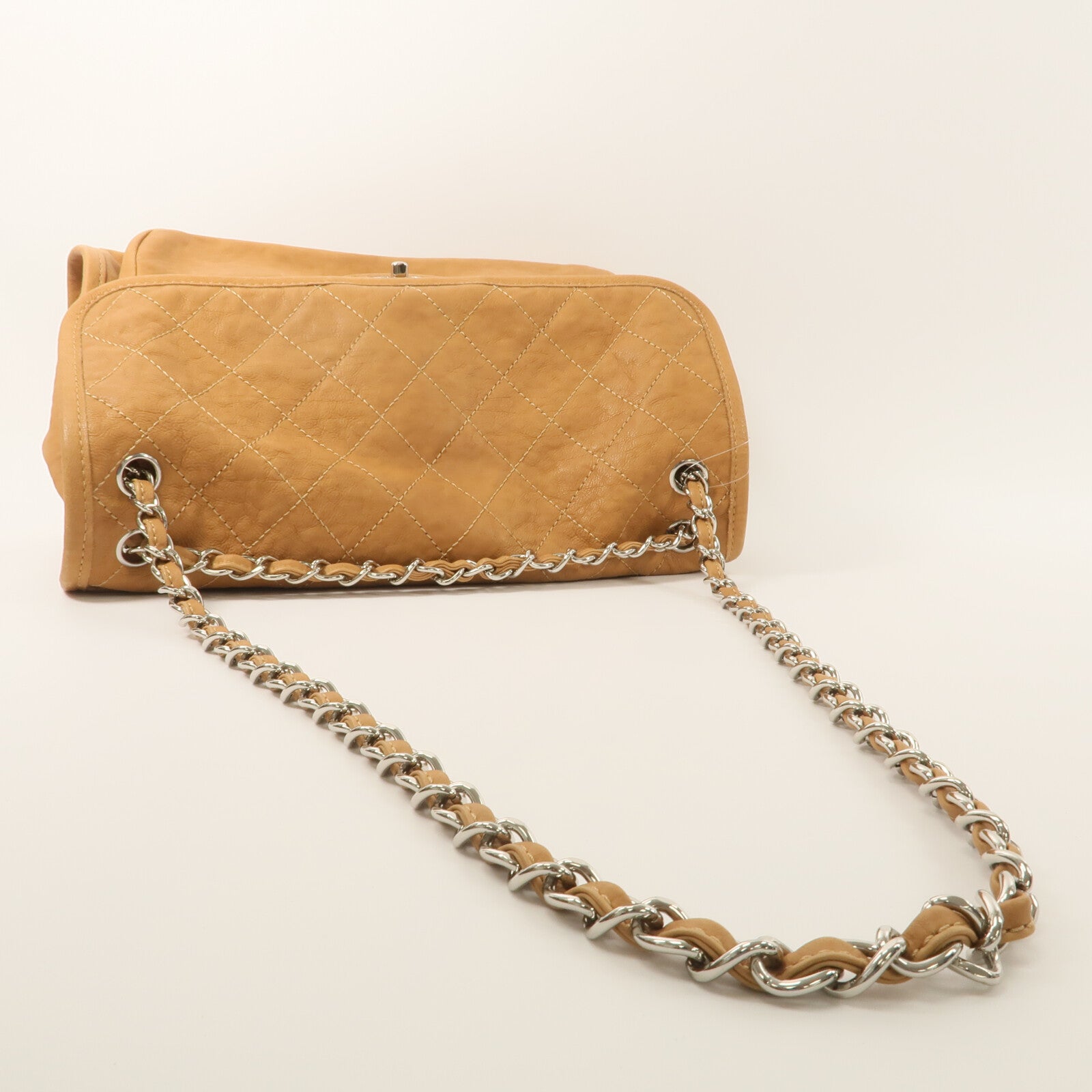 CHANEL 牛皮皮革Chain Shoulder鏈帶肩背袋