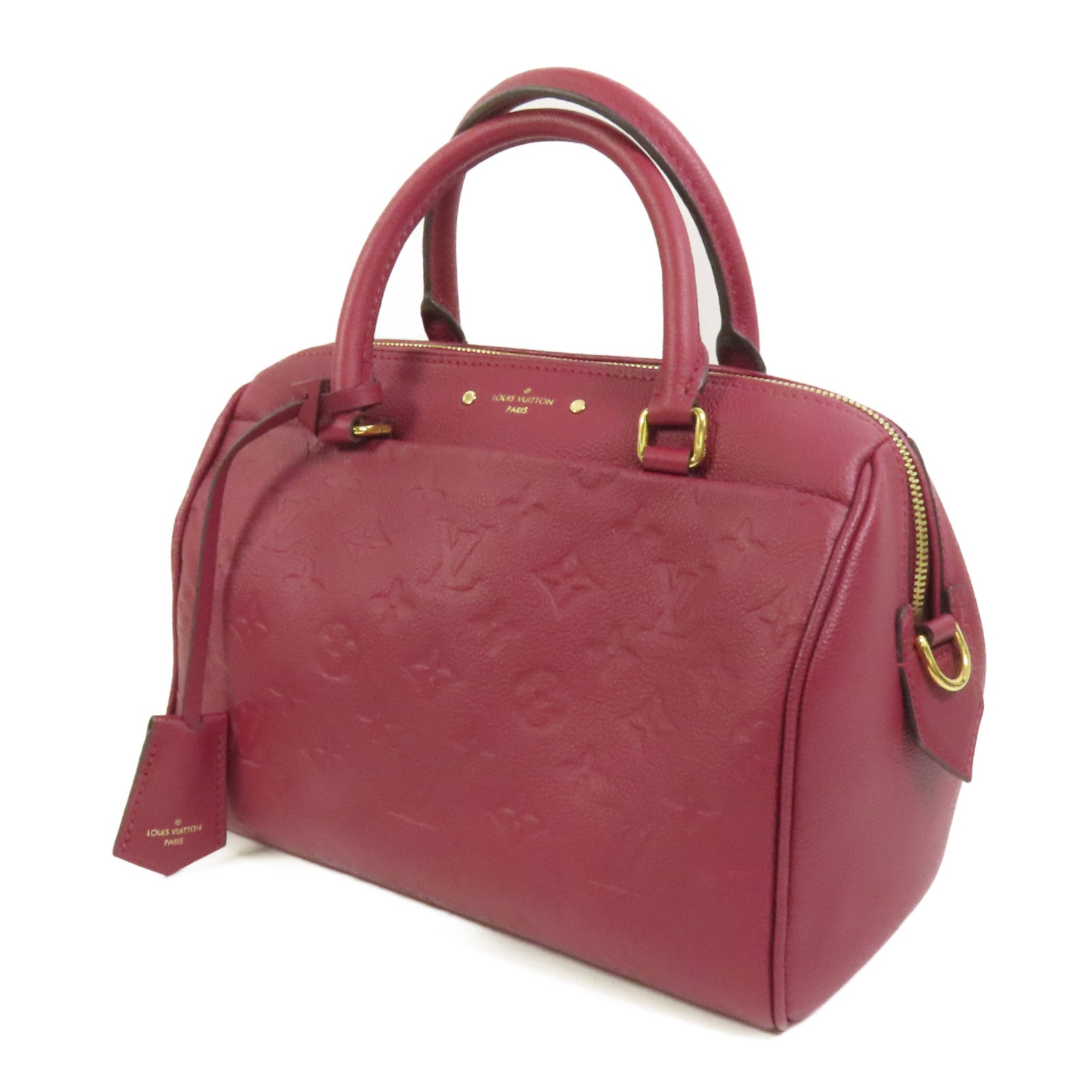 LOUIS VUITTON 【激減優惠】Monogram Empreinte Speedy Bandouliere 25金扣手挽肩背兩用袋