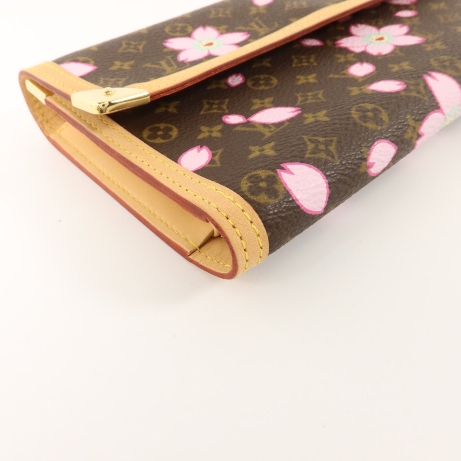 LOUIS VUITTON Monogram Cherry Blossom Porte Tresor International Wallet長錢包
