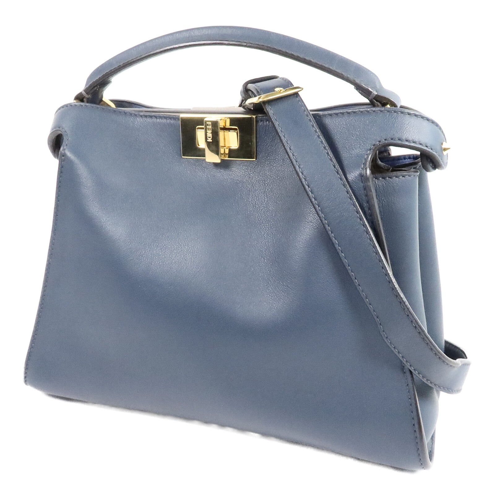 FENDI 牛皮皮革Peekaboo Iconic Essentially肩背袋