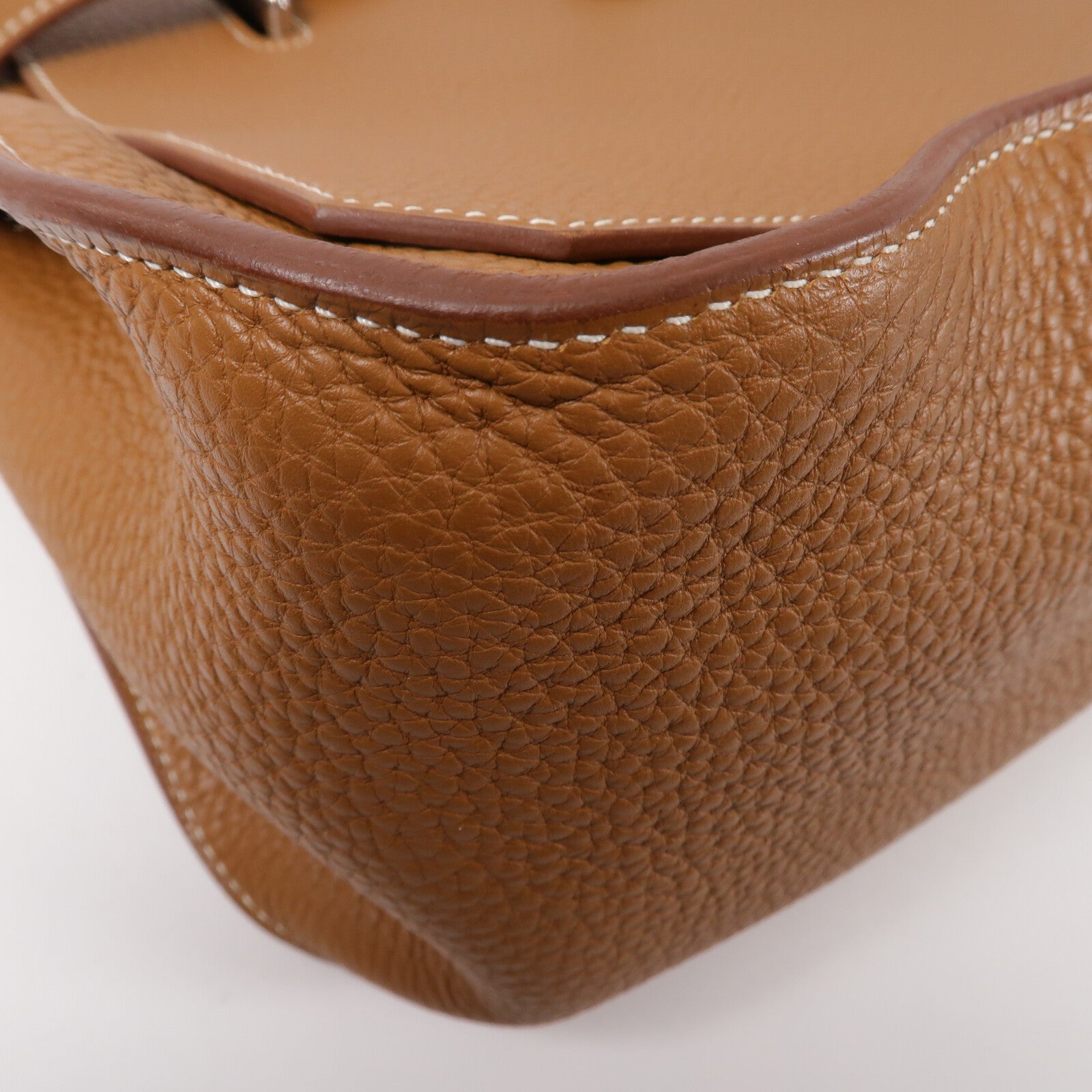 HERMES Togo皮革Jypsiere 34肩背袋Gold