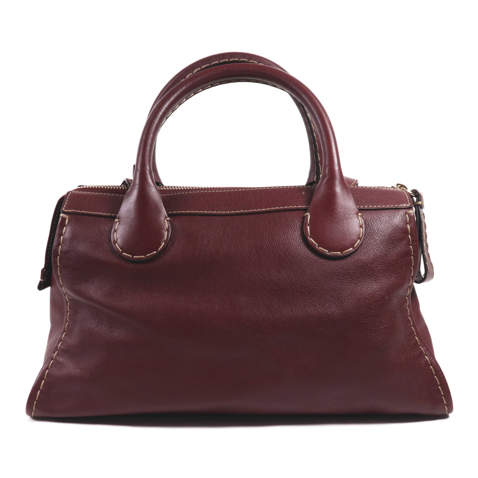 Chloe 牛皮皮革Edith Handle Bag金扣肩背袋