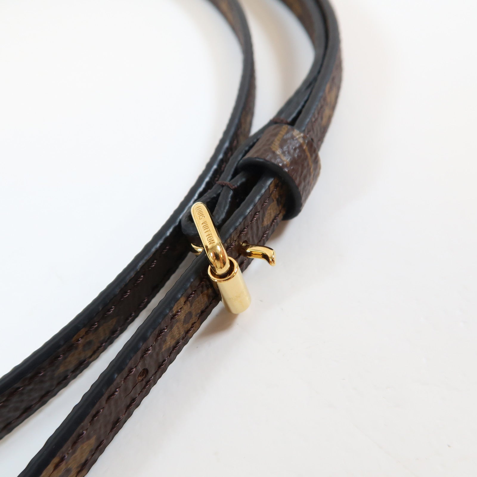 LOUIS VUITTON Monogram Reverse Petite Malle金扣肩背袋啡色