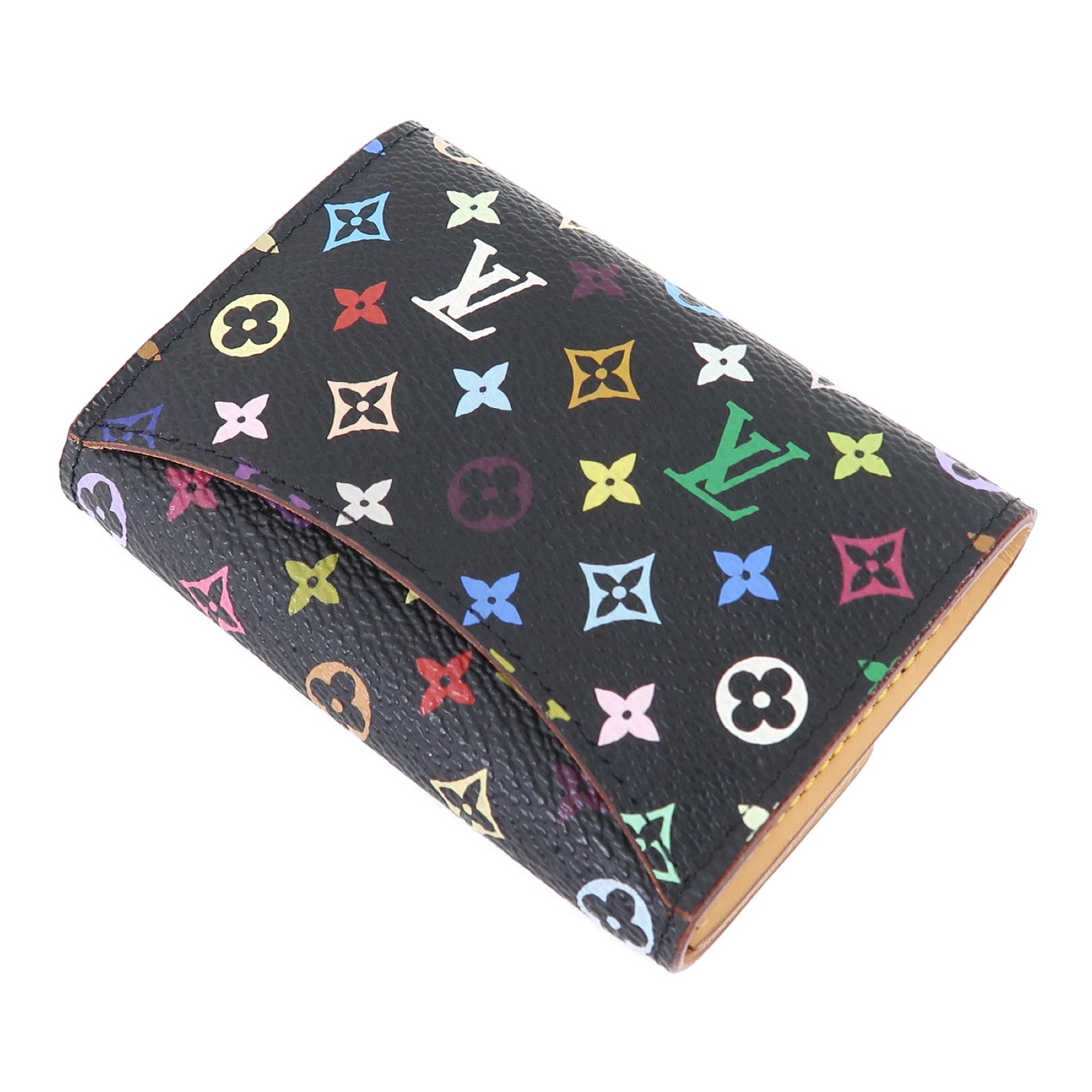 LOUIS VUITTON 【激減優惠】Monogram Multicolore Card Case金扣卡片套黑色
