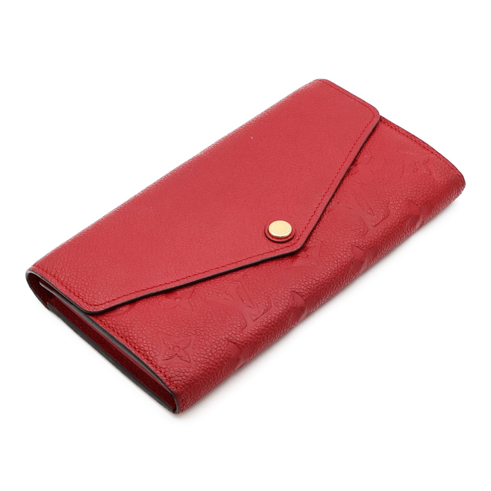 LOUIS VUITTON 【激減優惠】Monogram Empreinte Sarah Wallet金扣長錢包
