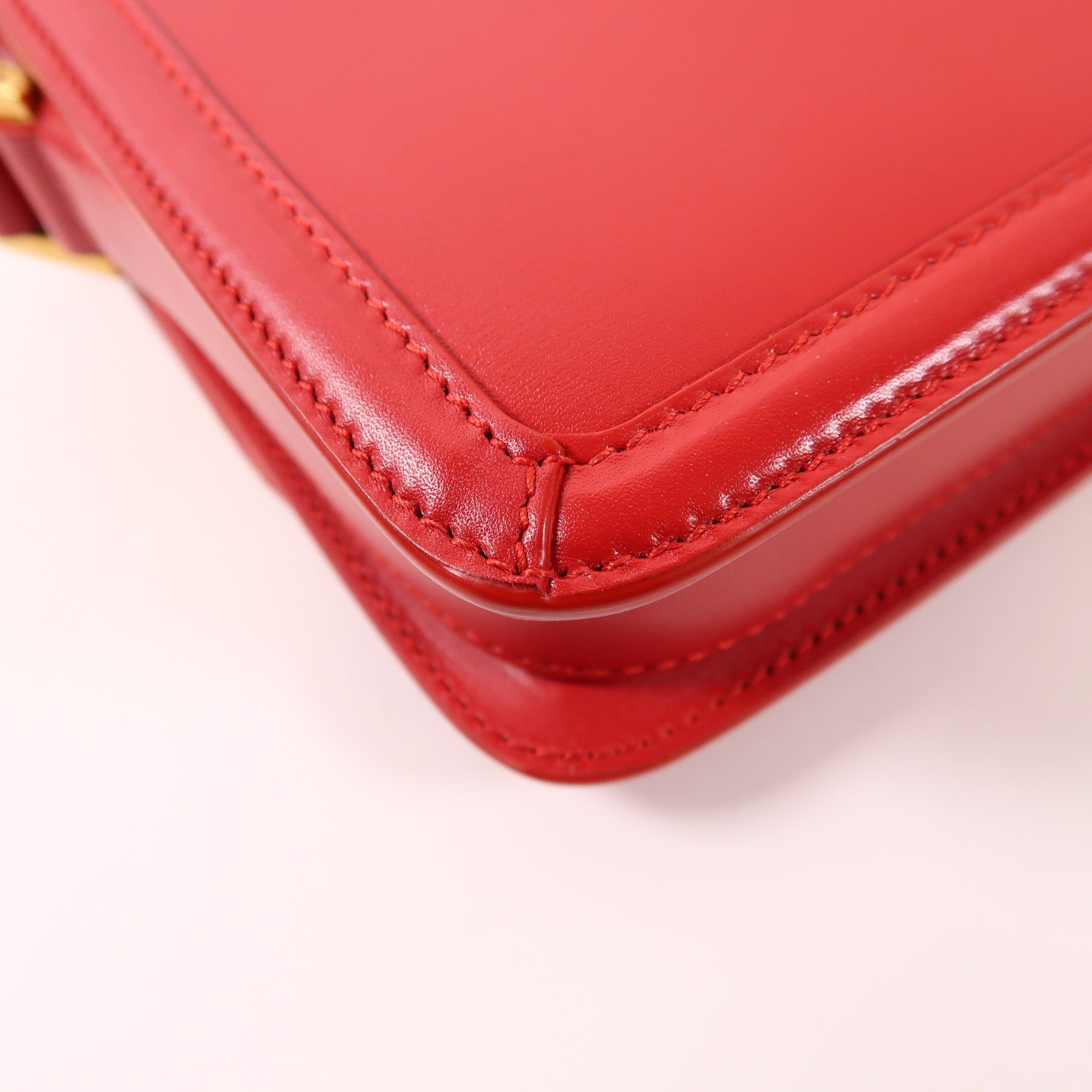 SAINT LAURENT 【激減優惠】牛皮皮革Solferino Box金扣肩背袋