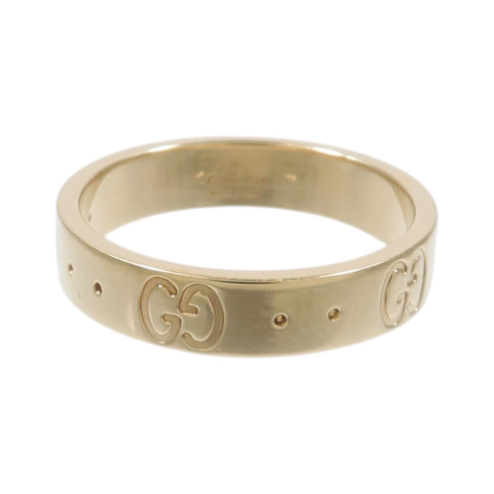 GUCCI 18K黃金Icon Thin Band戒指