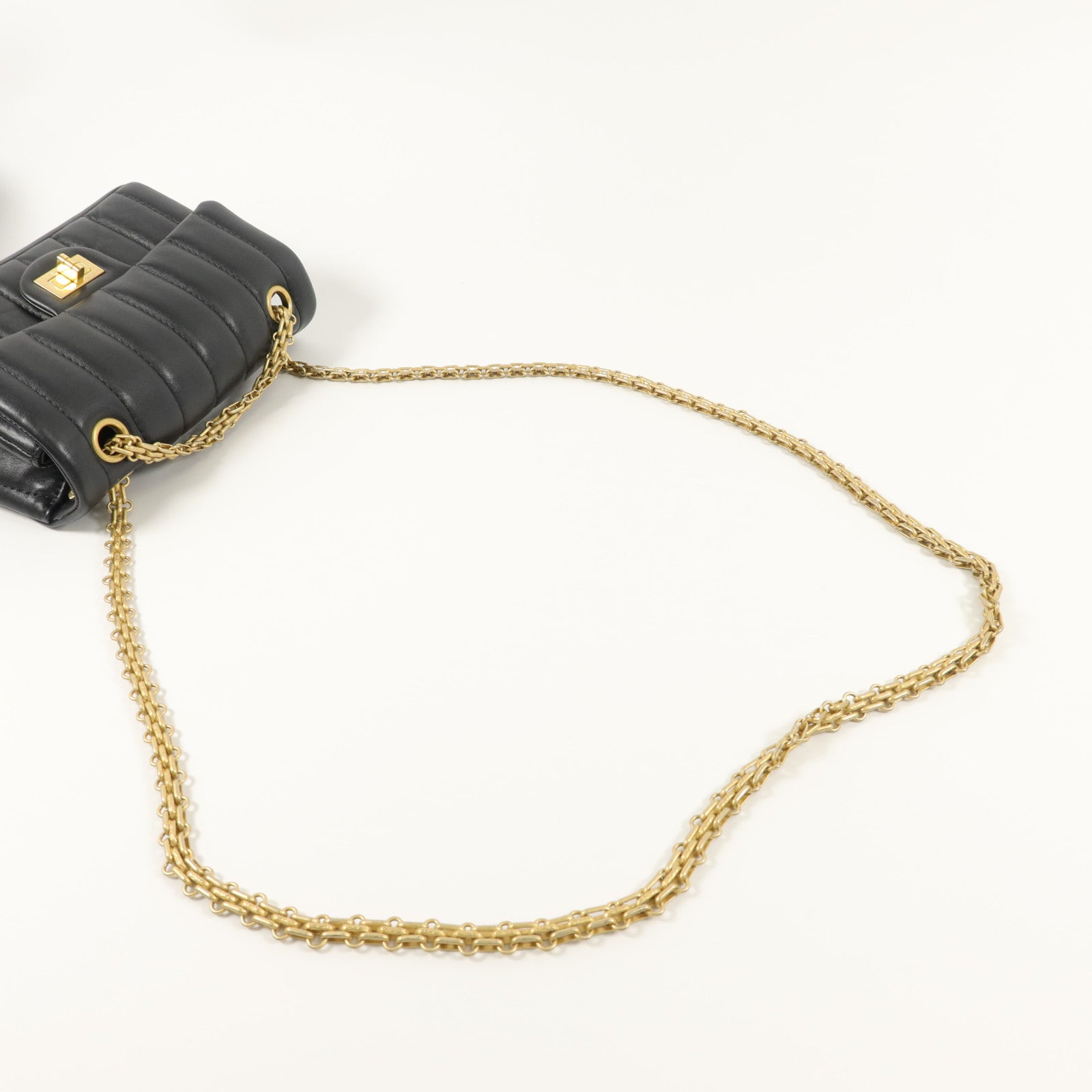 CHANEL 羊皮皮革2.55 Mini Chain Shoulder Bag鏈帶肩背袋