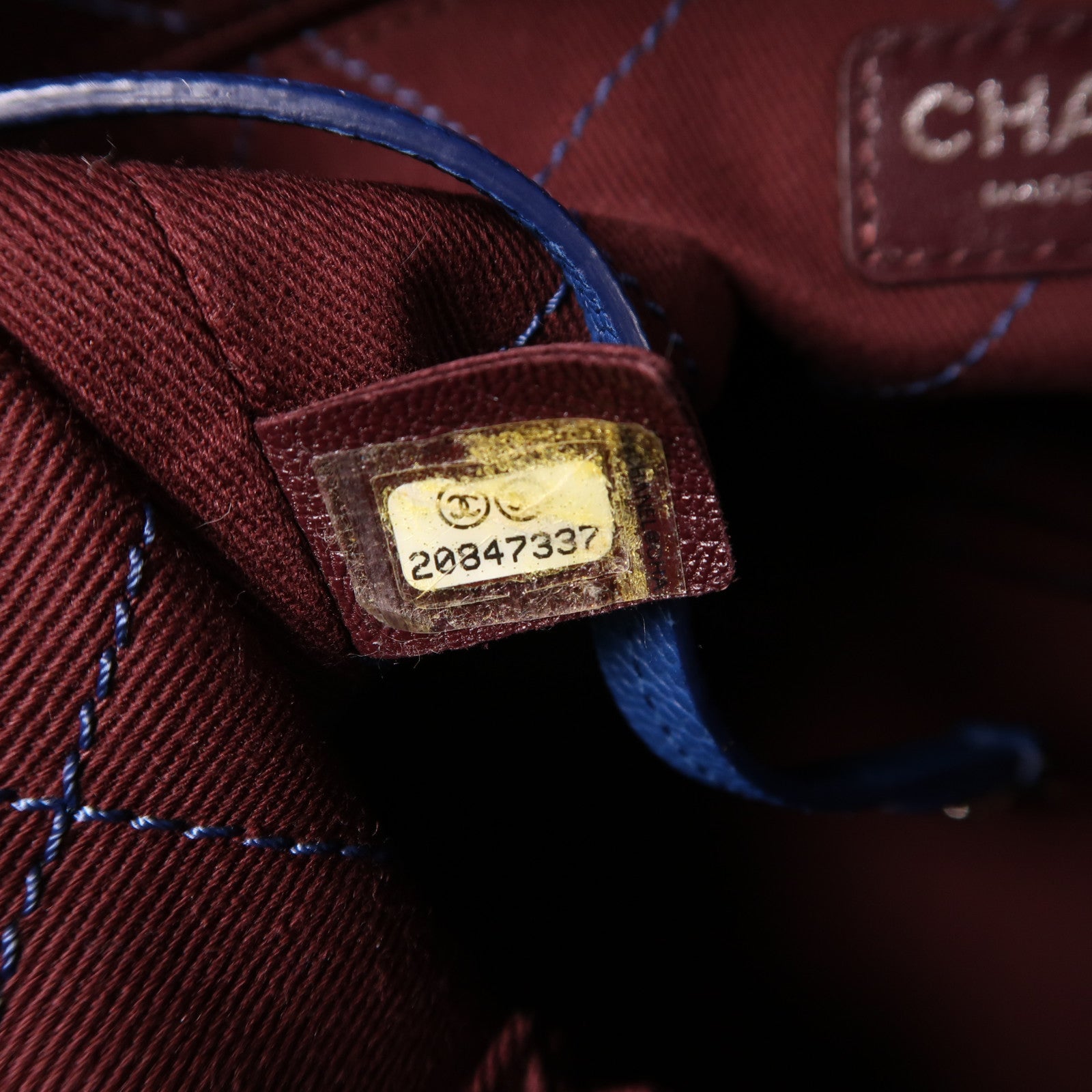 CHANEL 【激減優惠】牛皮皮革Tote Bag銀扣鏈帶肩背袋