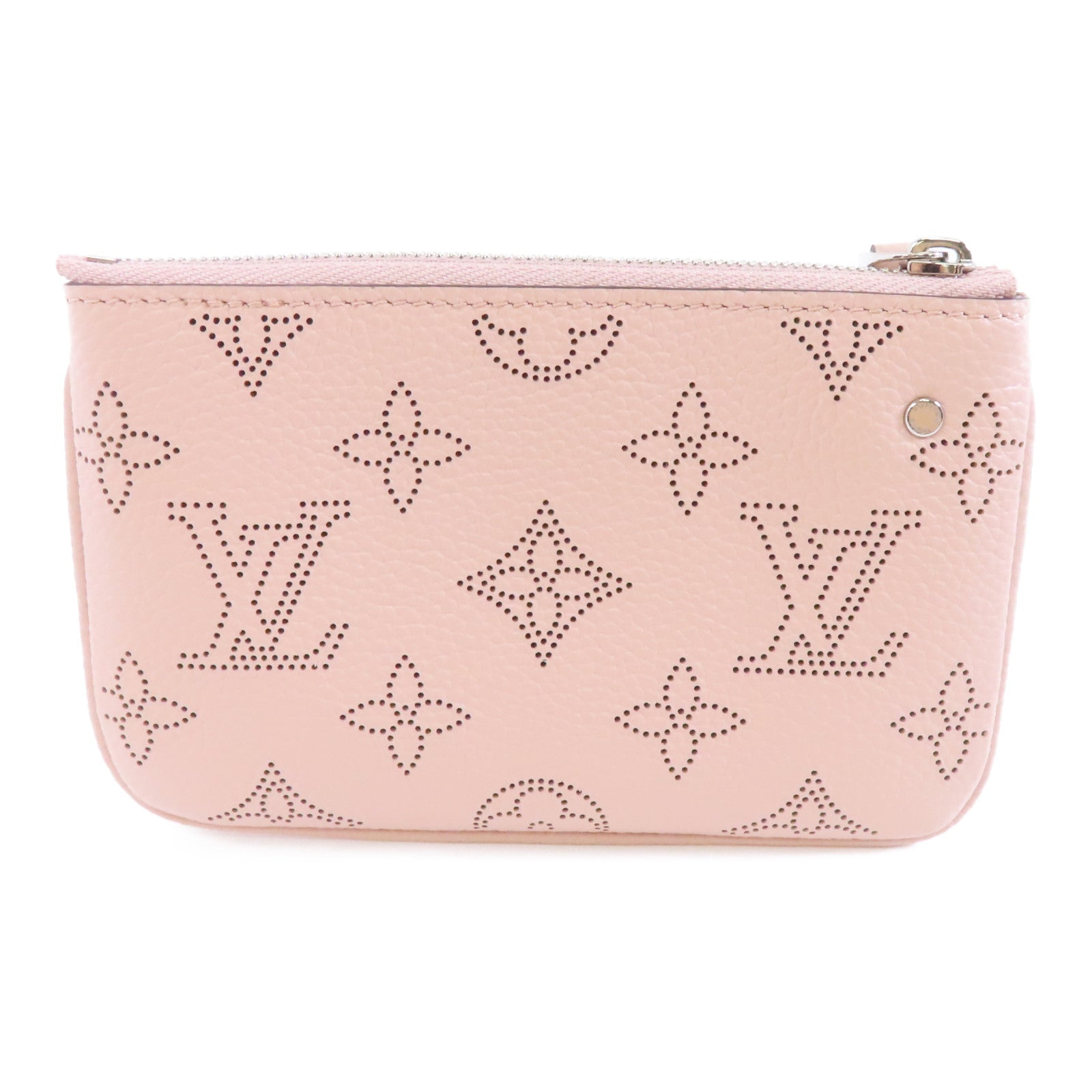 LOUIS VUITTON Mahina Key & Coin Case銀扣零錢包粉紅色