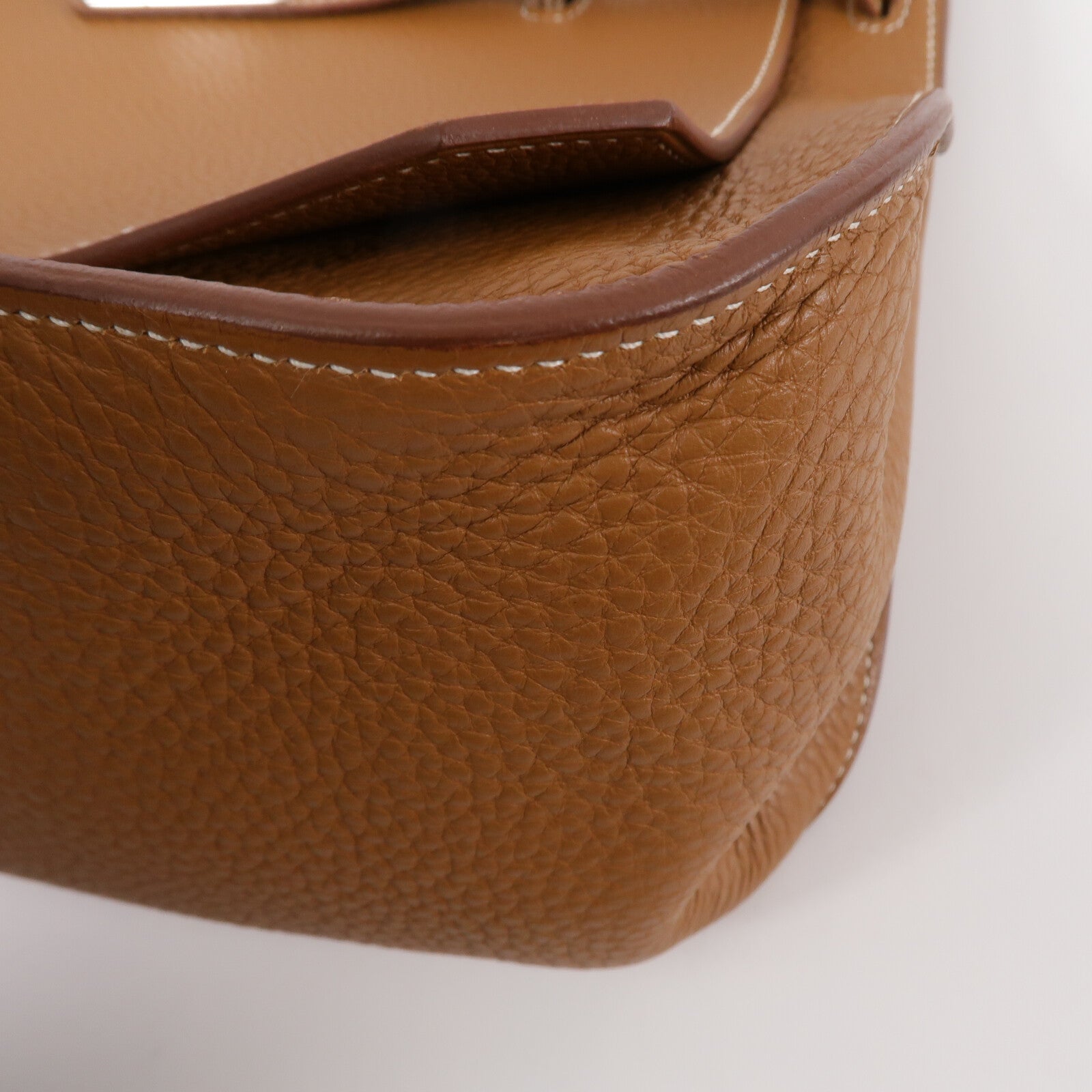HERMES Togo皮革Jypsiere 34肩背袋Gold