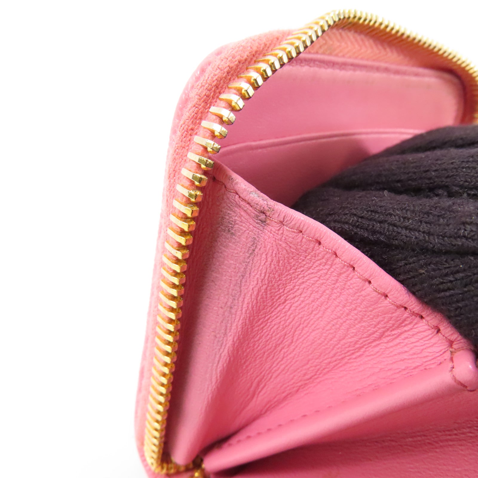 PRADA 牛皮皮革Coin Case金扣零錢包