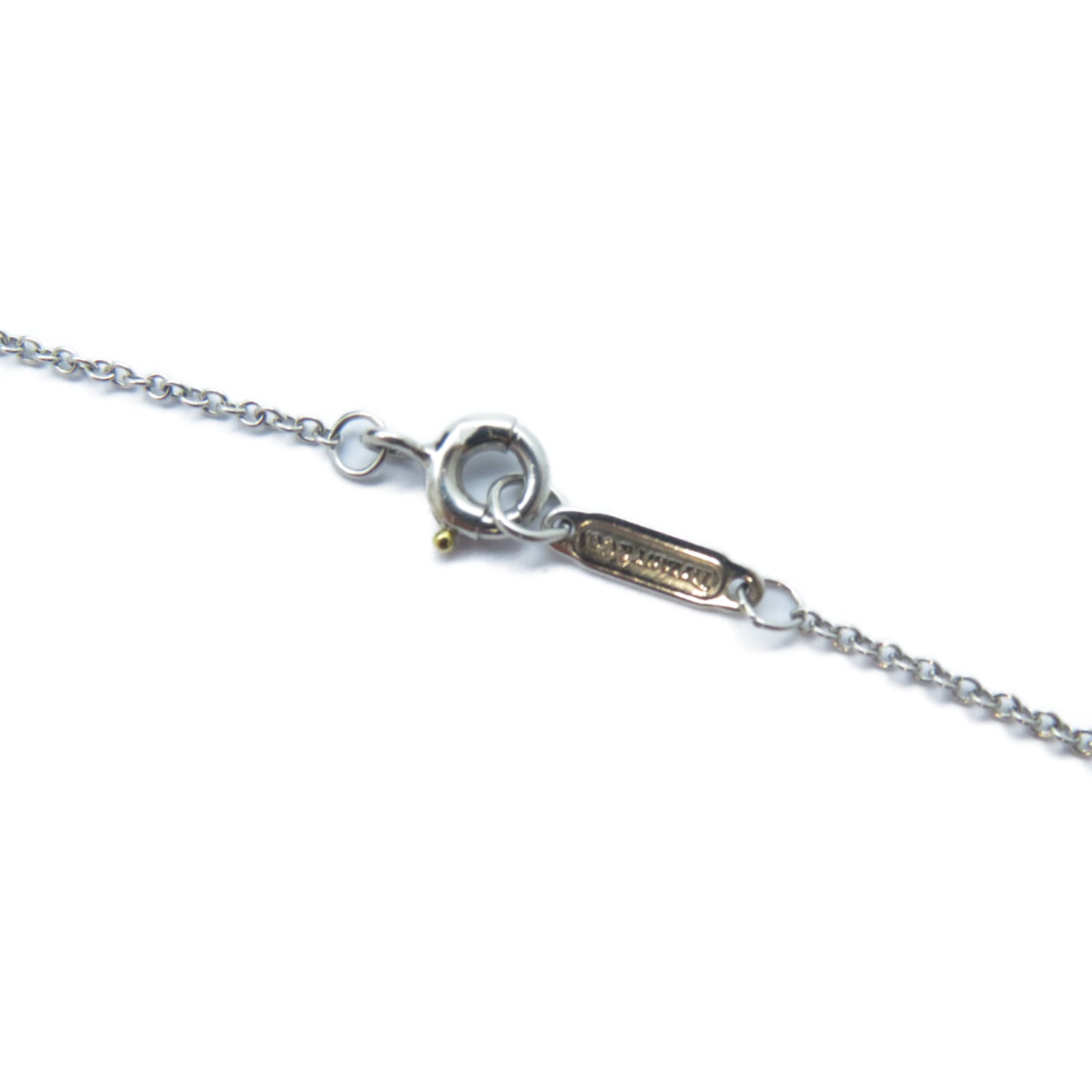 TIFFANY＆CO PT950鉑金Wishbone Diamond Necklace鑽石項鍊