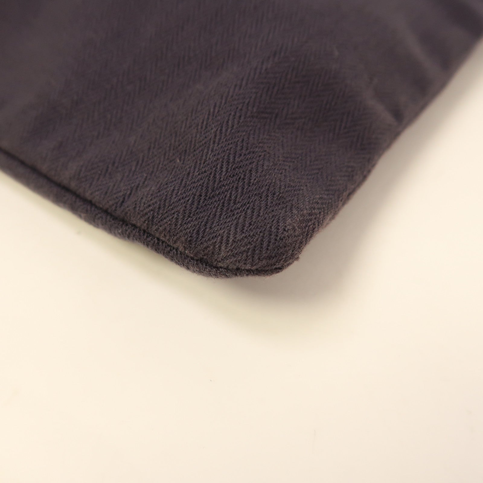 HERMES 帆布Aline銀扣肩背袋藍色