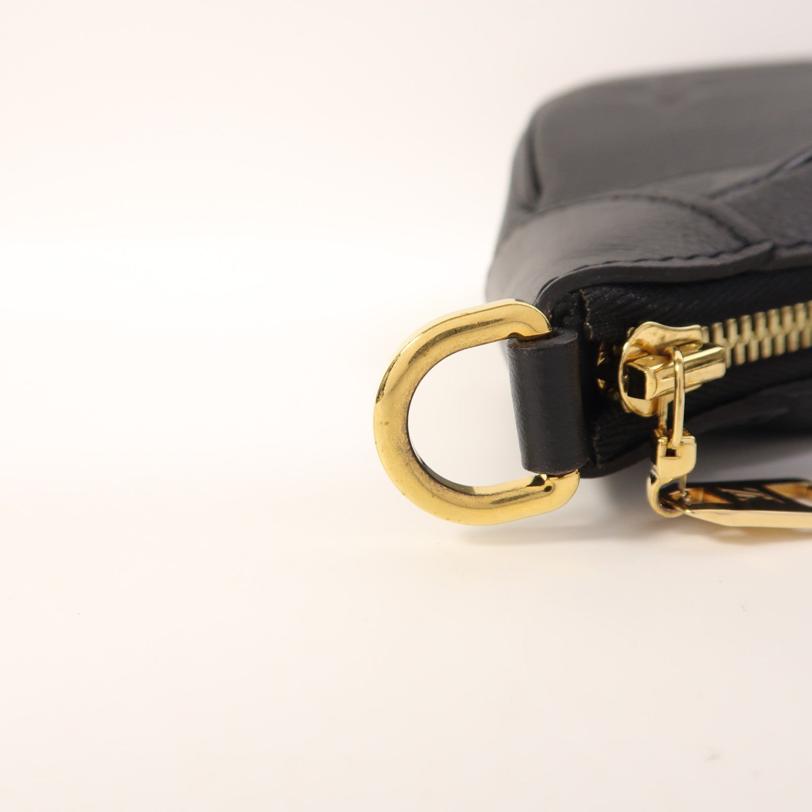 LOUIS VUITTON Monogram Empreinte Bagatelle金扣手挽肩背兩用袋