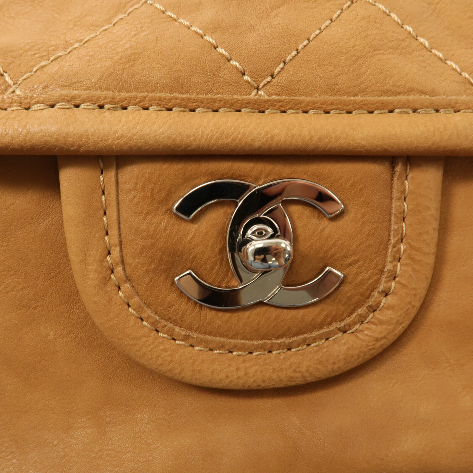 CHANEL 牛皮皮革Chain Shoulder鏈帶肩背袋