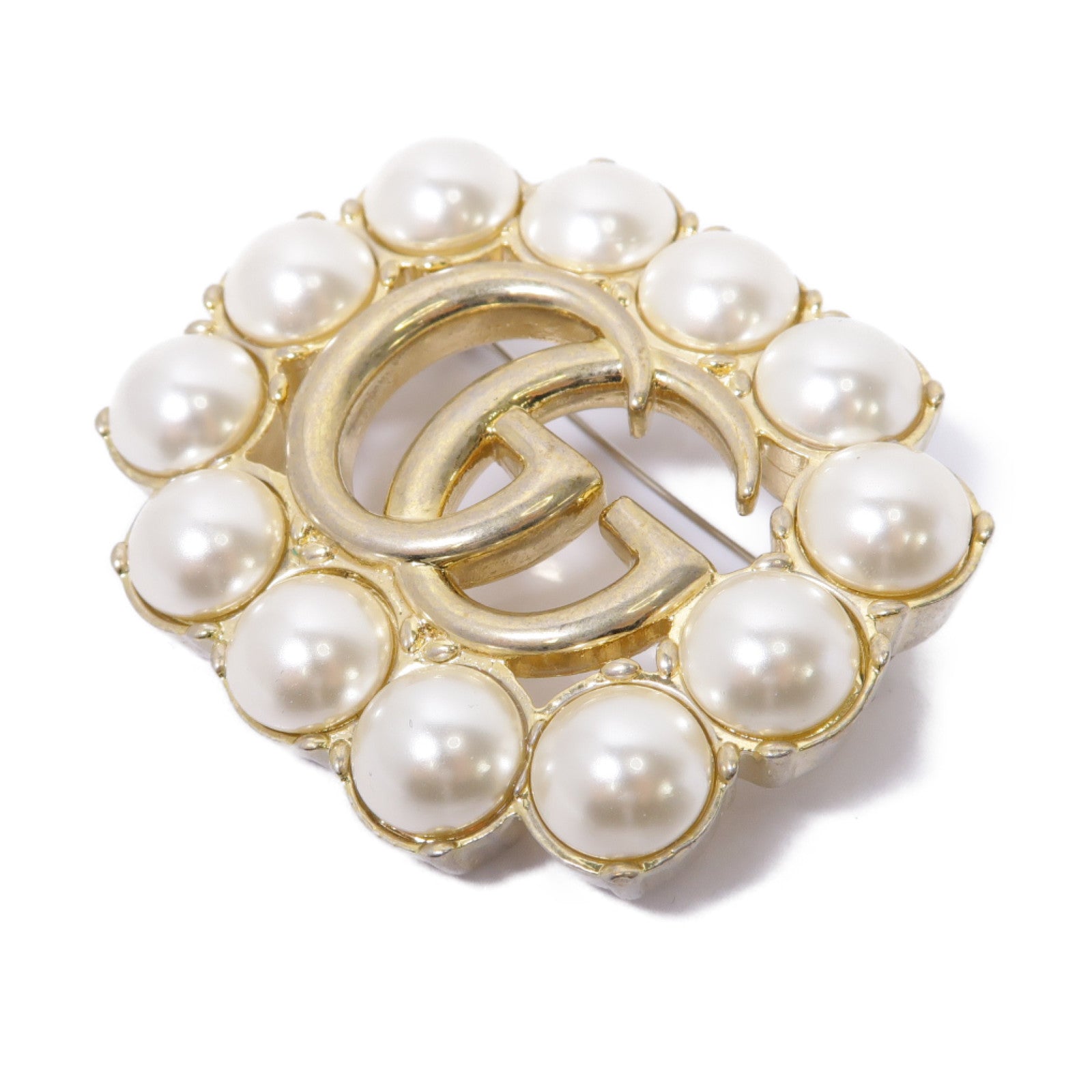 GUCCI 金屬Brooch胸針金色