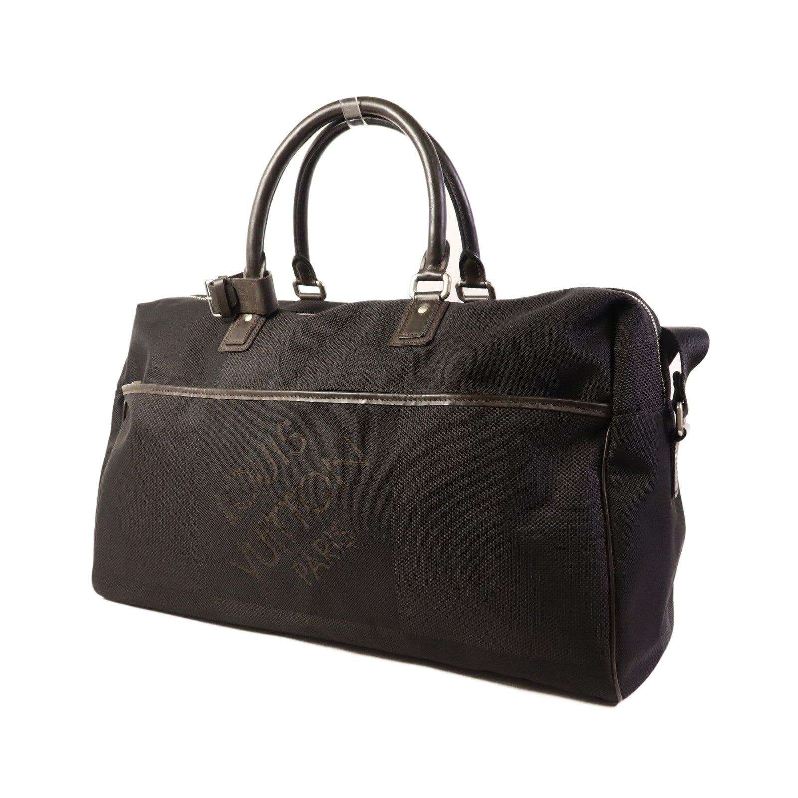 LOUIS VUITTON Damier Geant Albatros Boston Bag銀扣手挽肩背兩用袋