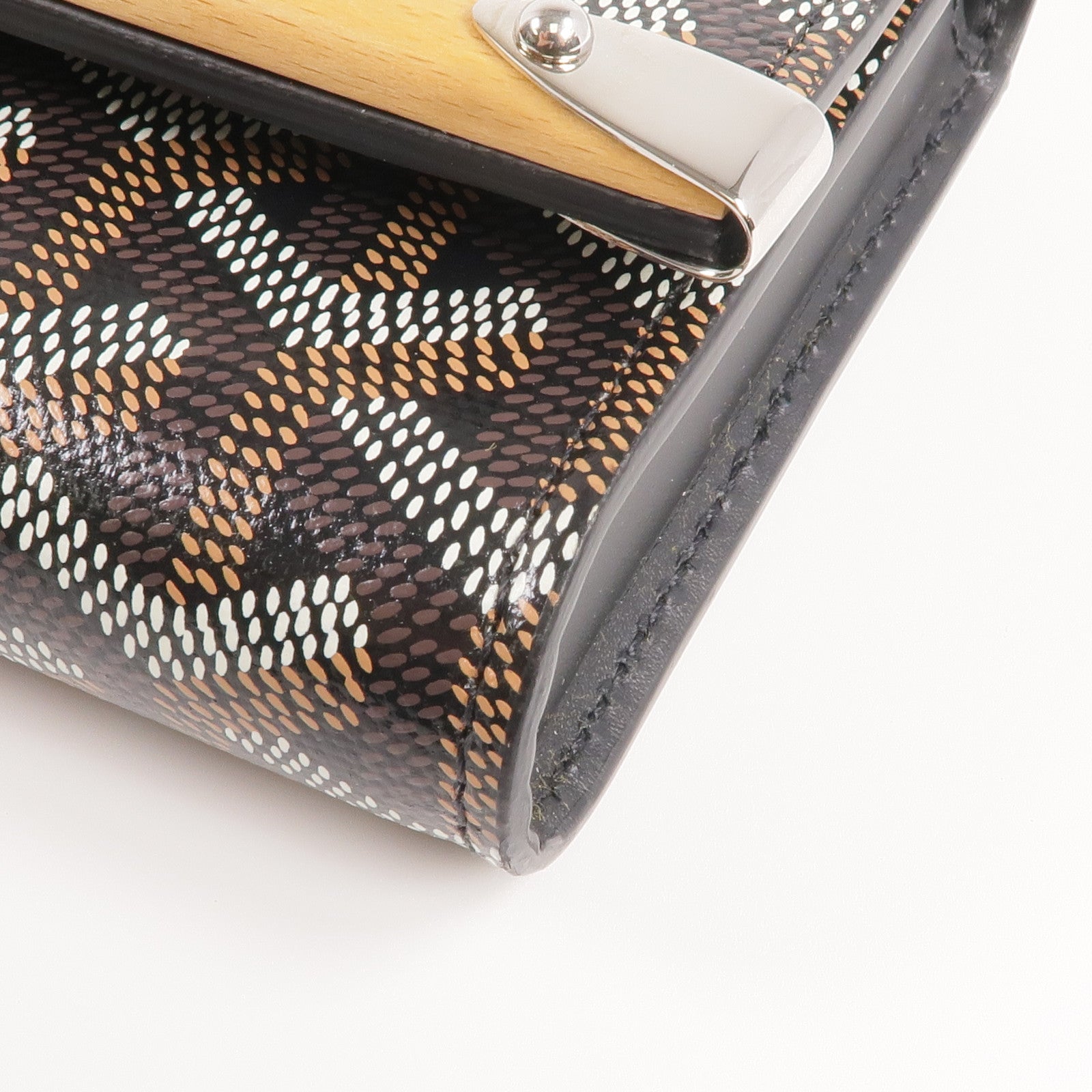 GOYARD 塗層帆布Monte Carlo Mini Case Pouch銀扣手拿包