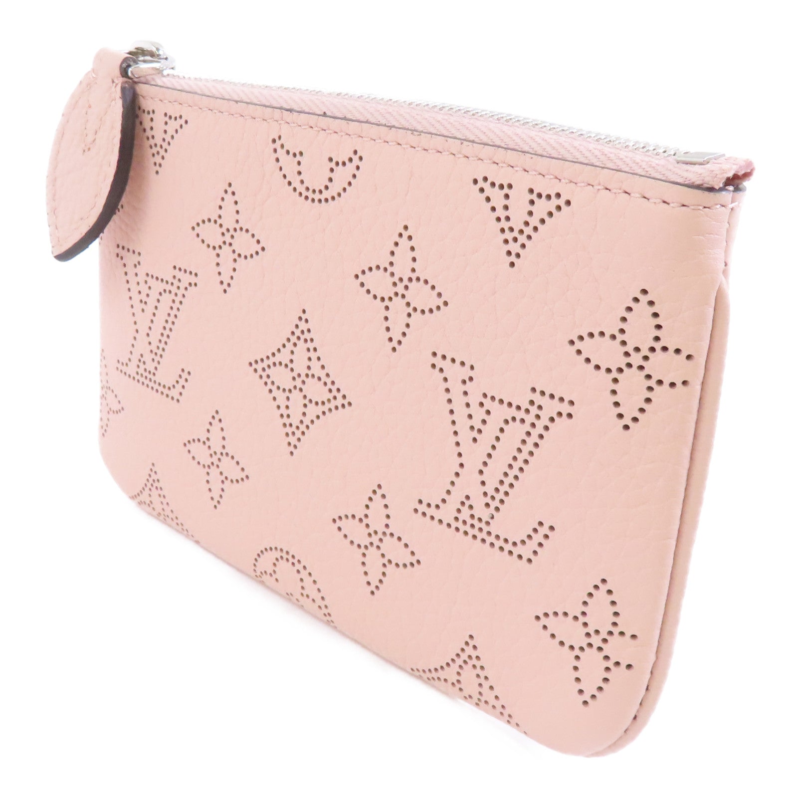 LOUIS VUITTON Mahina Key & Coin Case銀扣零錢包粉紅色