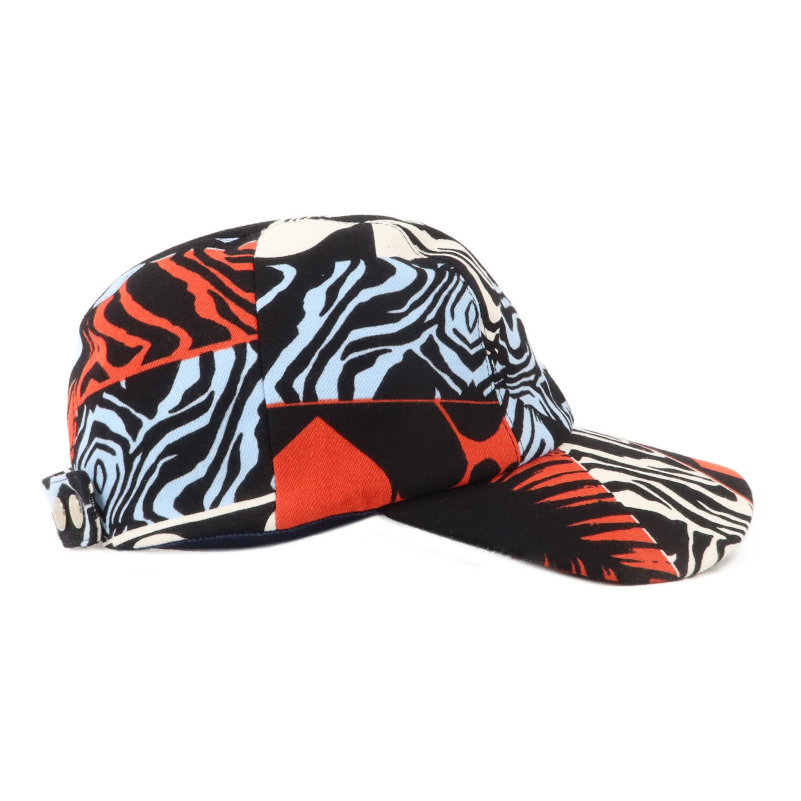 HERMES 棉質/絲質Davis Jungle Love Hat帽子