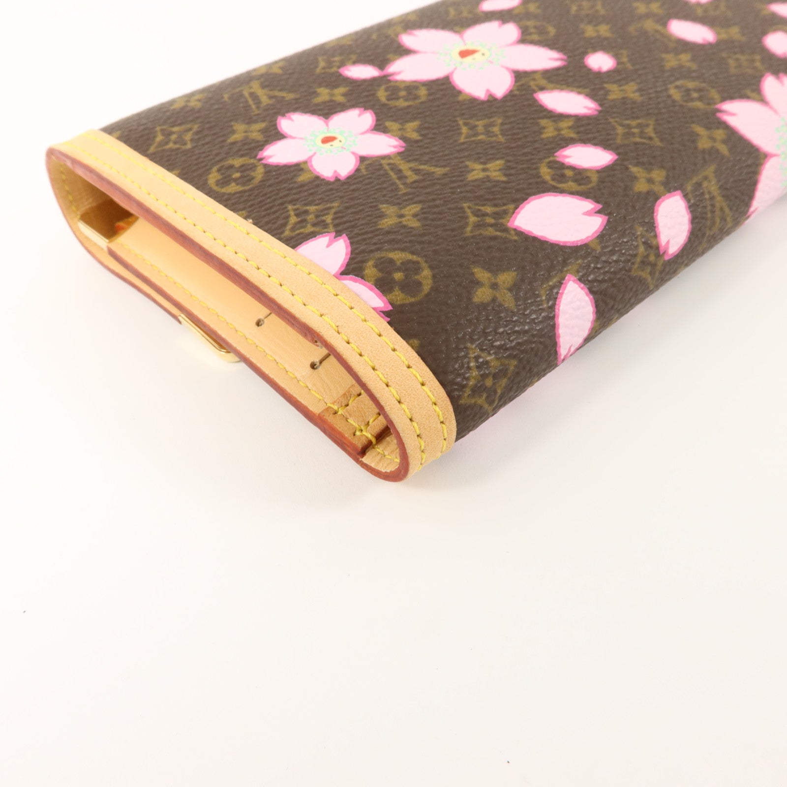 LOUIS VUITTON Monogram Cherry Blossom Porte Tresor International Wallet長錢包