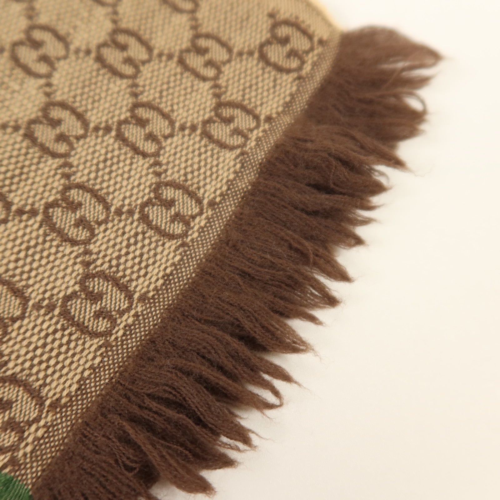 GUCCI 羊毛/絲質Scarf 180x37cm絲巾