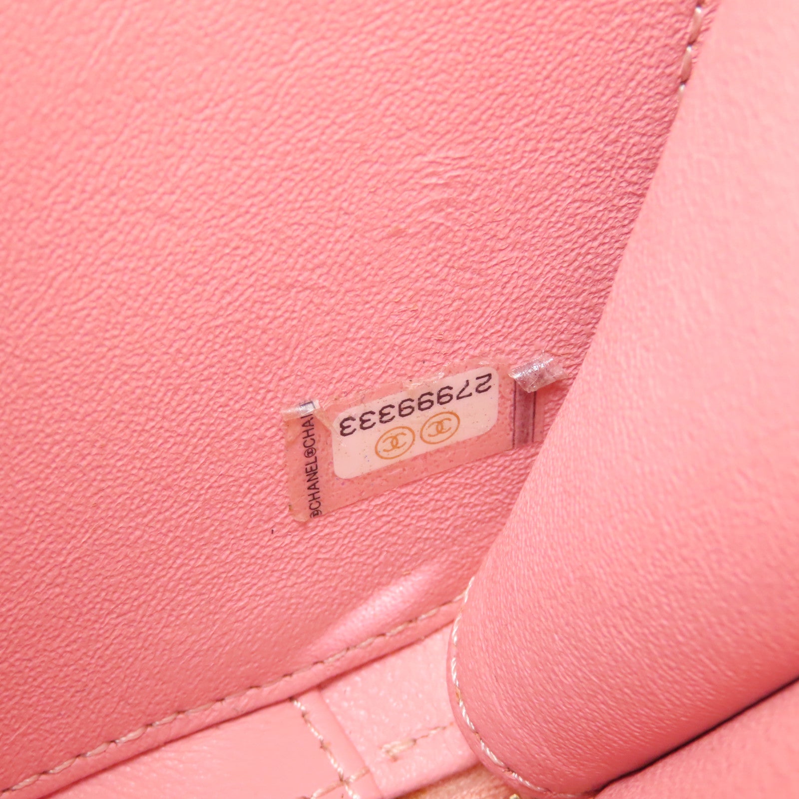 CHANEL 菱格Caviar皮革Vanity Case金扣手挽肩背兩用袋粉紅色