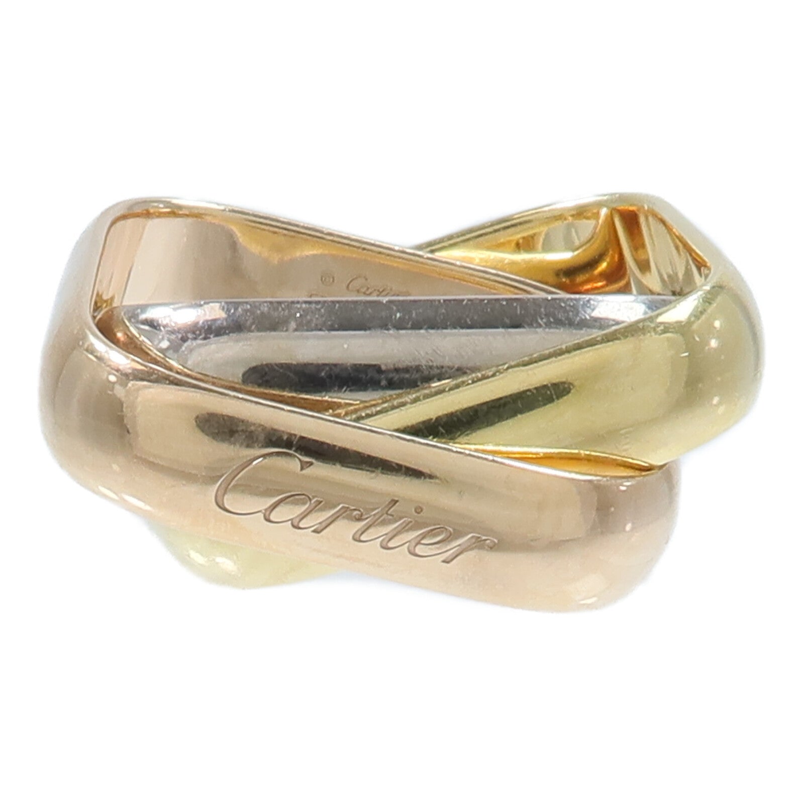 CARTIER 18K玫瑰金/黃金/白金Trinity Cushion-Shaped Ring Large戒指