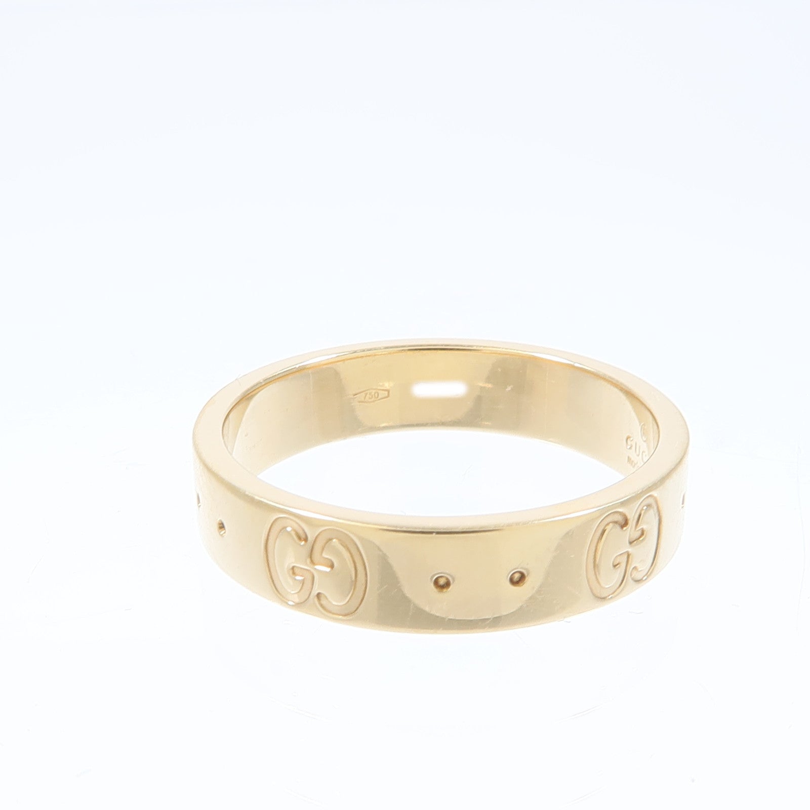GUCCI 18K黃金Icon Thin Band戒指