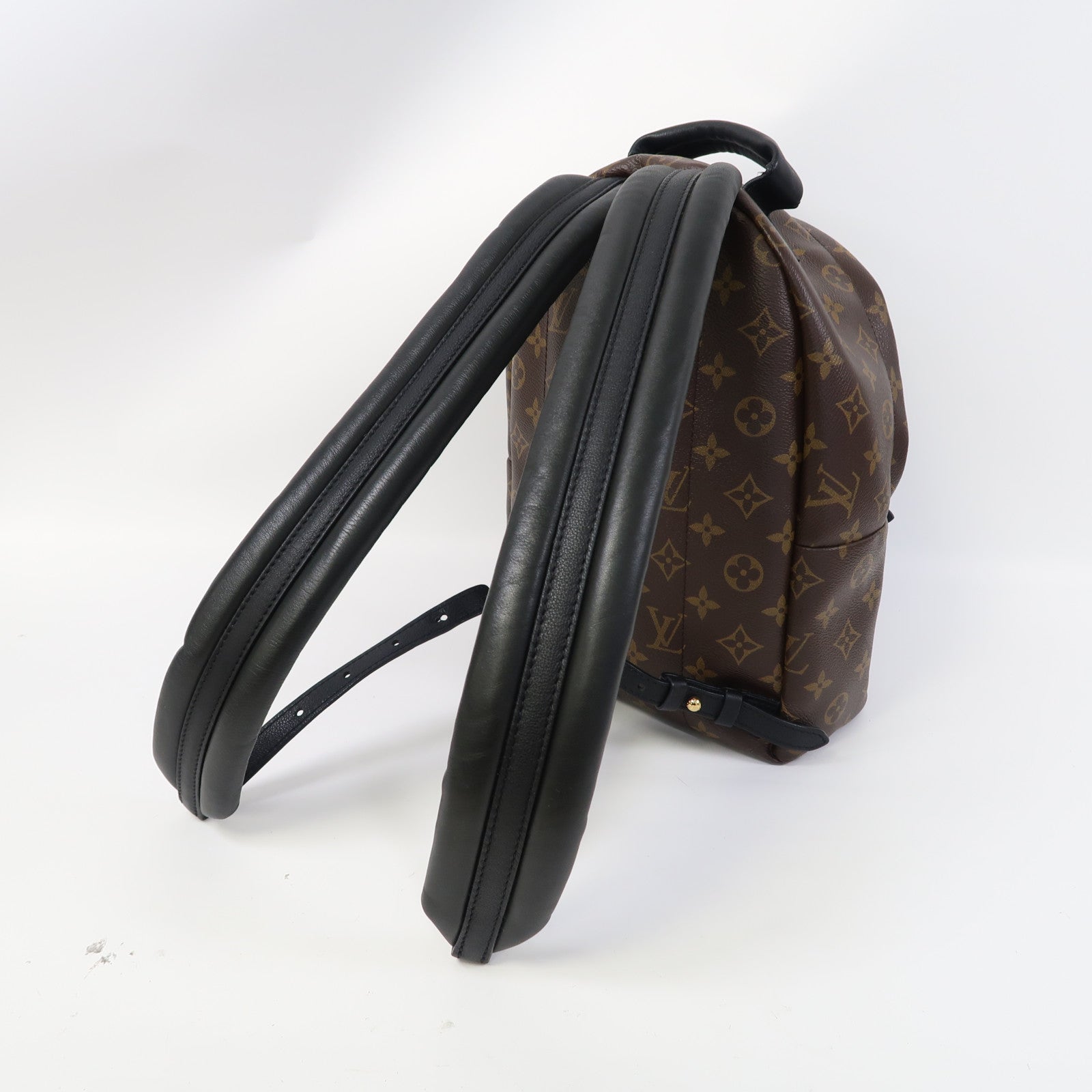 LOUIS VUITTON Monogram Palm Springs金扣背包啡色