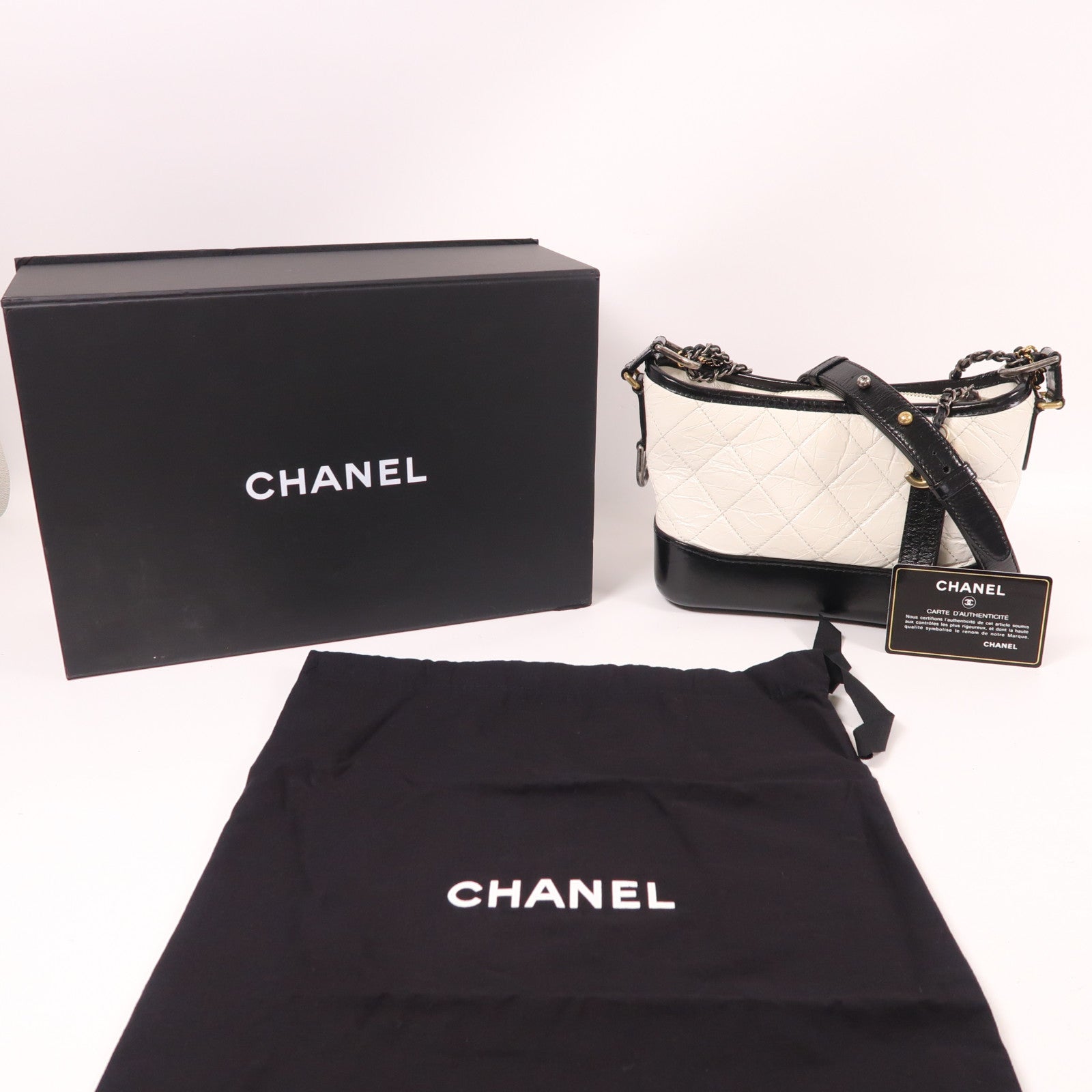 CHANEL 【激減優惠】牛皮皮革Gabrielle Small鏈帶肩背袋