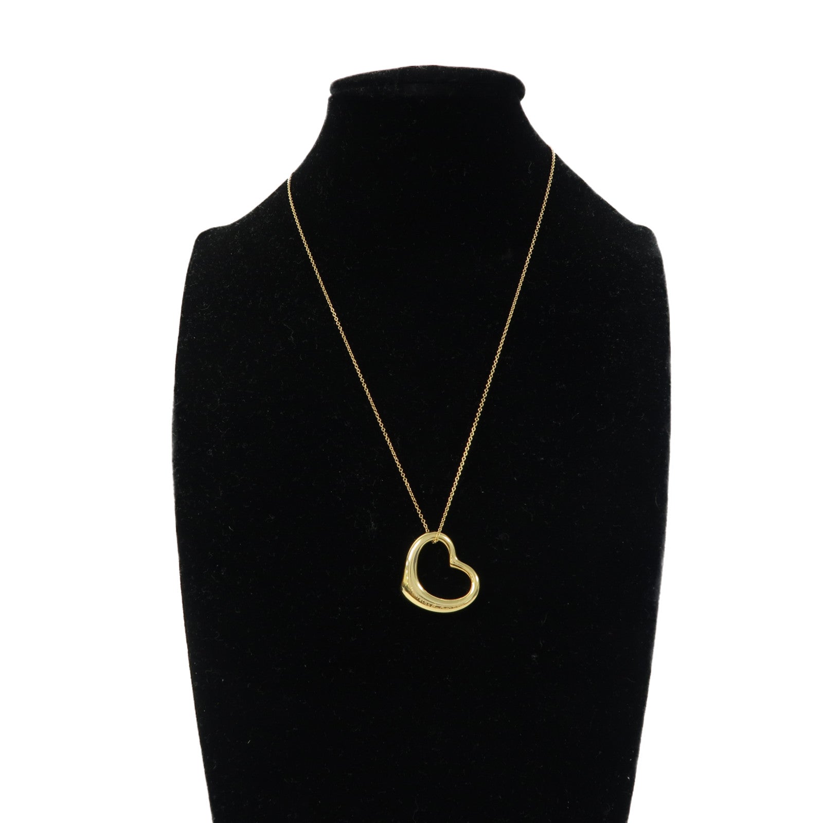 TIFFANY＆CO 【激減優惠】18K黃金Open Heart Necklace項鍊