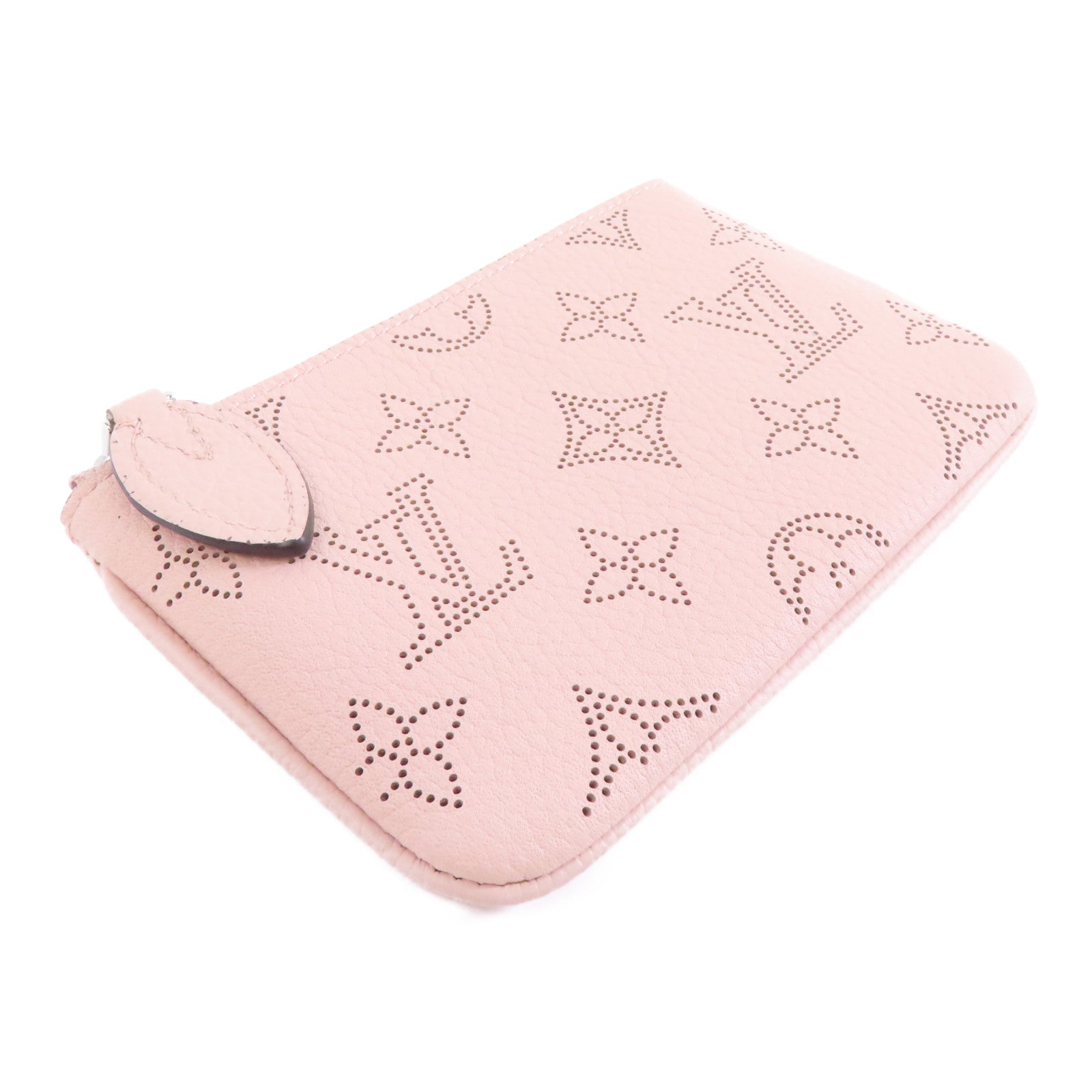 LOUIS VUITTON Mahina Key & Coin Case銀扣零錢包粉紅色