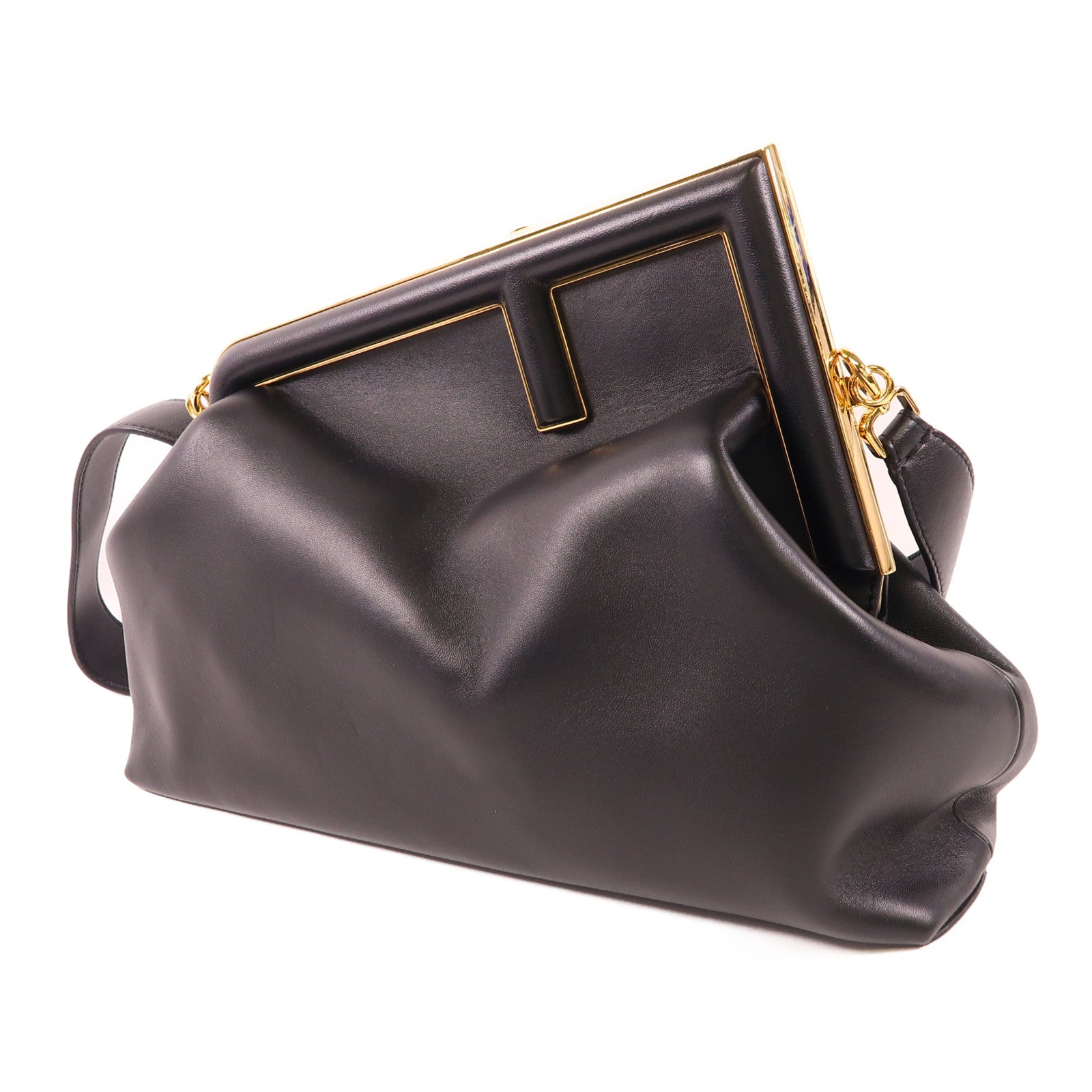 FENDI 牛皮皮革First Medium金扣肩背袋