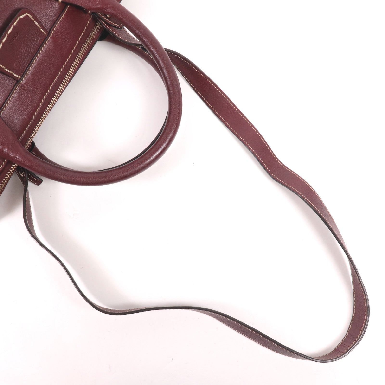 Chloe 牛皮皮革Edith Handle Bag金扣肩背袋