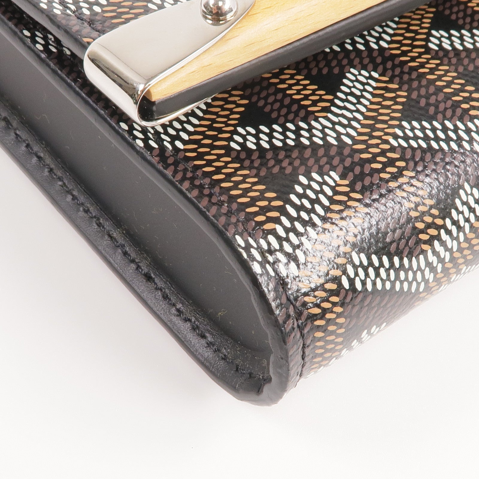 GOYARD 塗層帆布Monte Carlo Mini Case Pouch銀扣手拿包