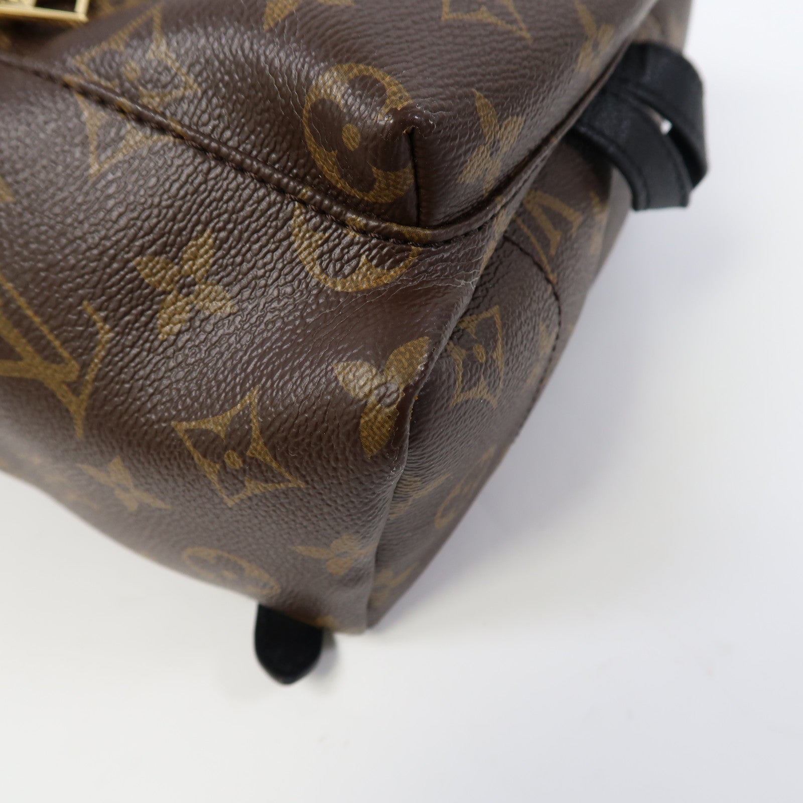 LOUIS VUITTON Monogram Palm Springs金扣背包啡色