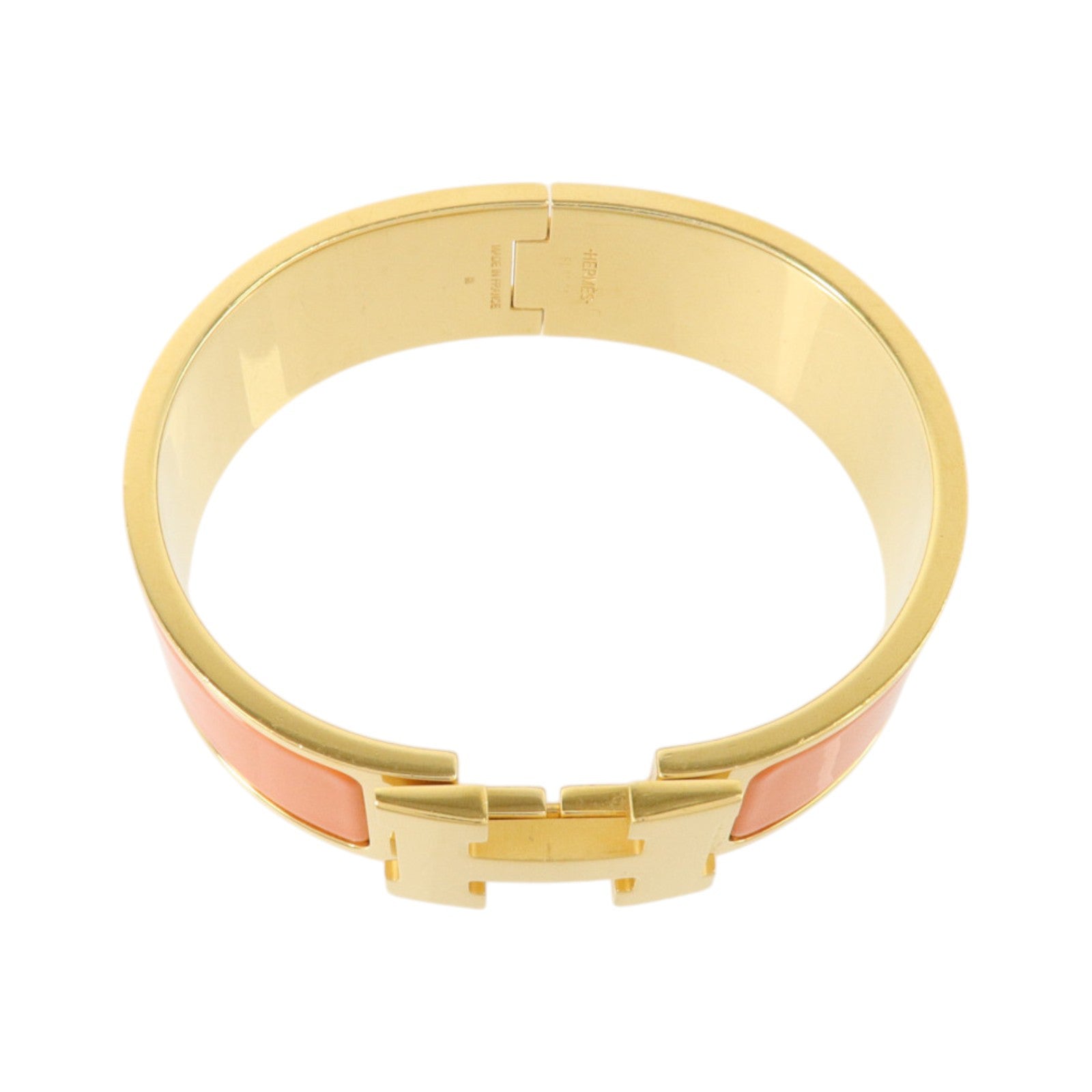 HERMES 金屬/琺瑯Clic-Clac H Bracelet金扣手鏈