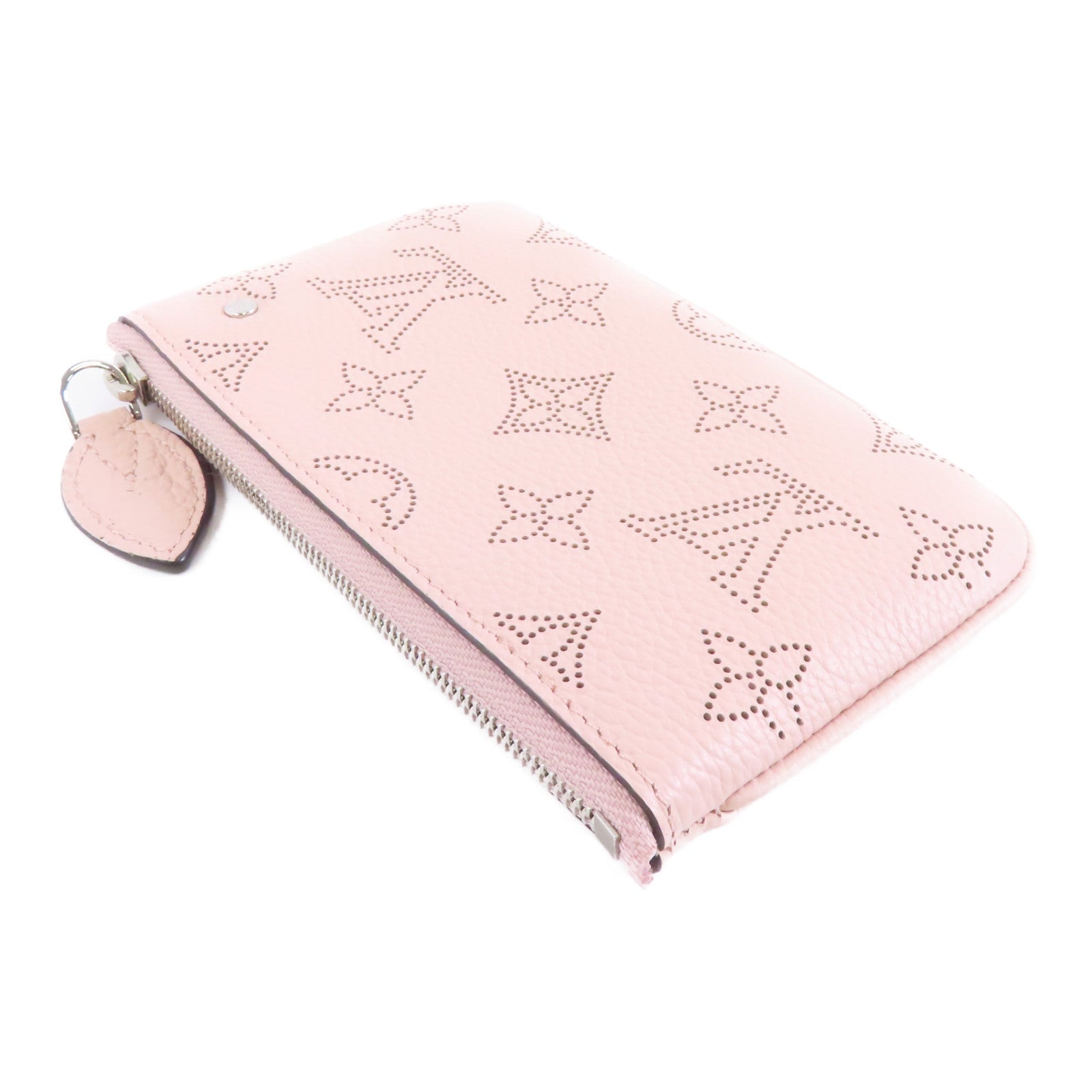 LOUIS VUITTON Mahina Key & Coin Case銀扣零錢包粉紅色