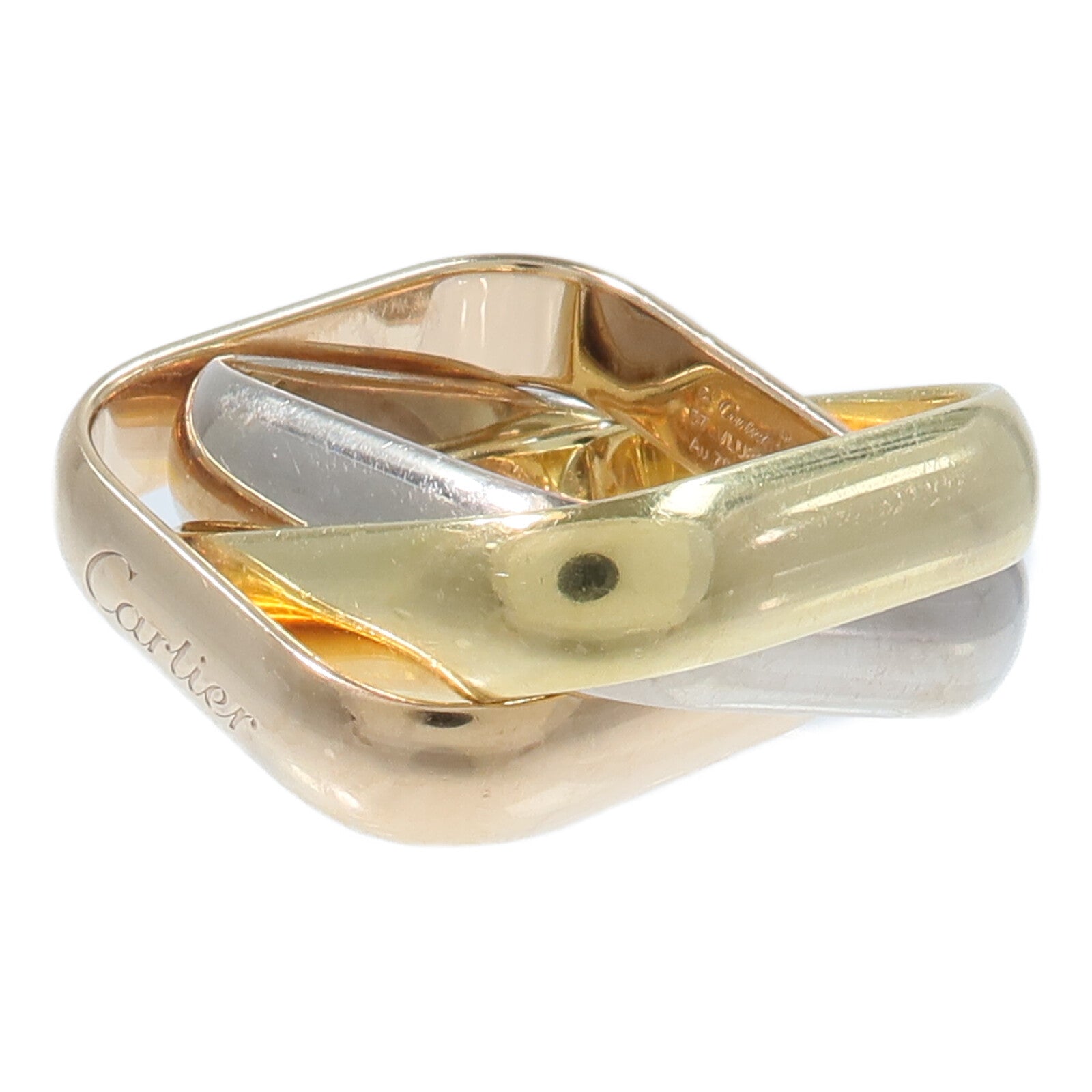 CARTIER 18K玫瑰金/黃金/白金Trinity Cushion-Shaped Ring Large戒指