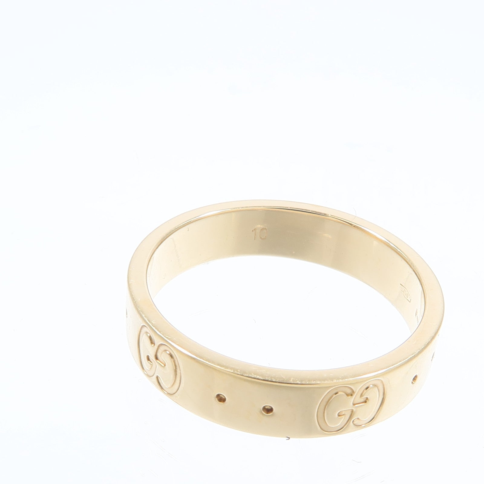 GUCCI 18K黃金Icon Thin Band戒指